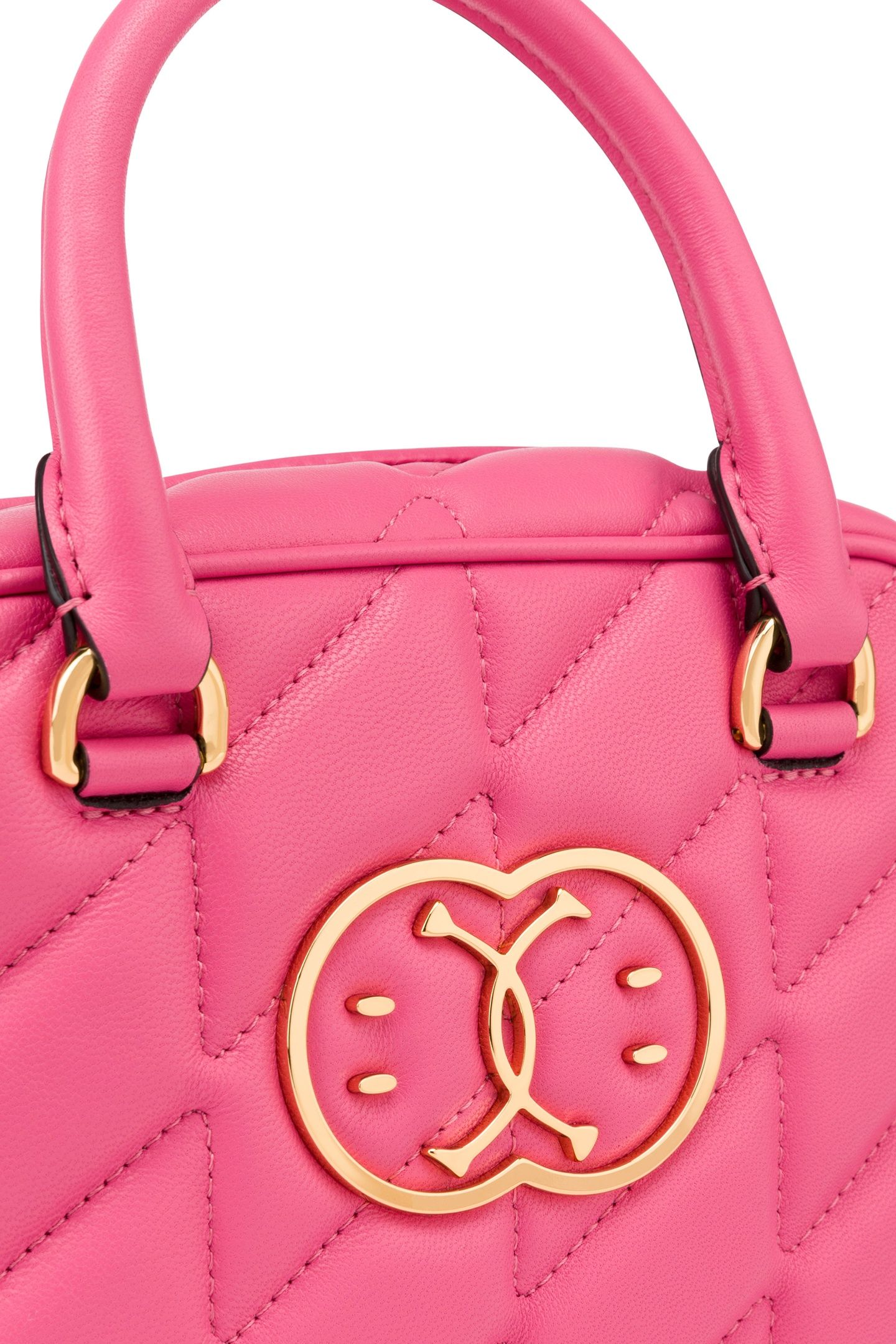 DOUBLE SMILEY® LOGO QUILTED HANDBAG PURPLE 4