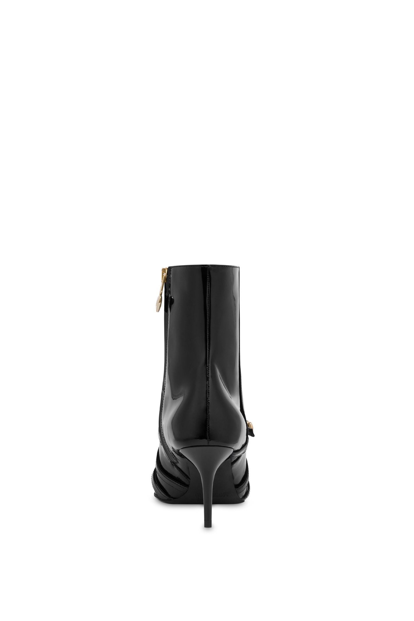 PATENT LEATHER ANKLE BOOTS BLACK 4