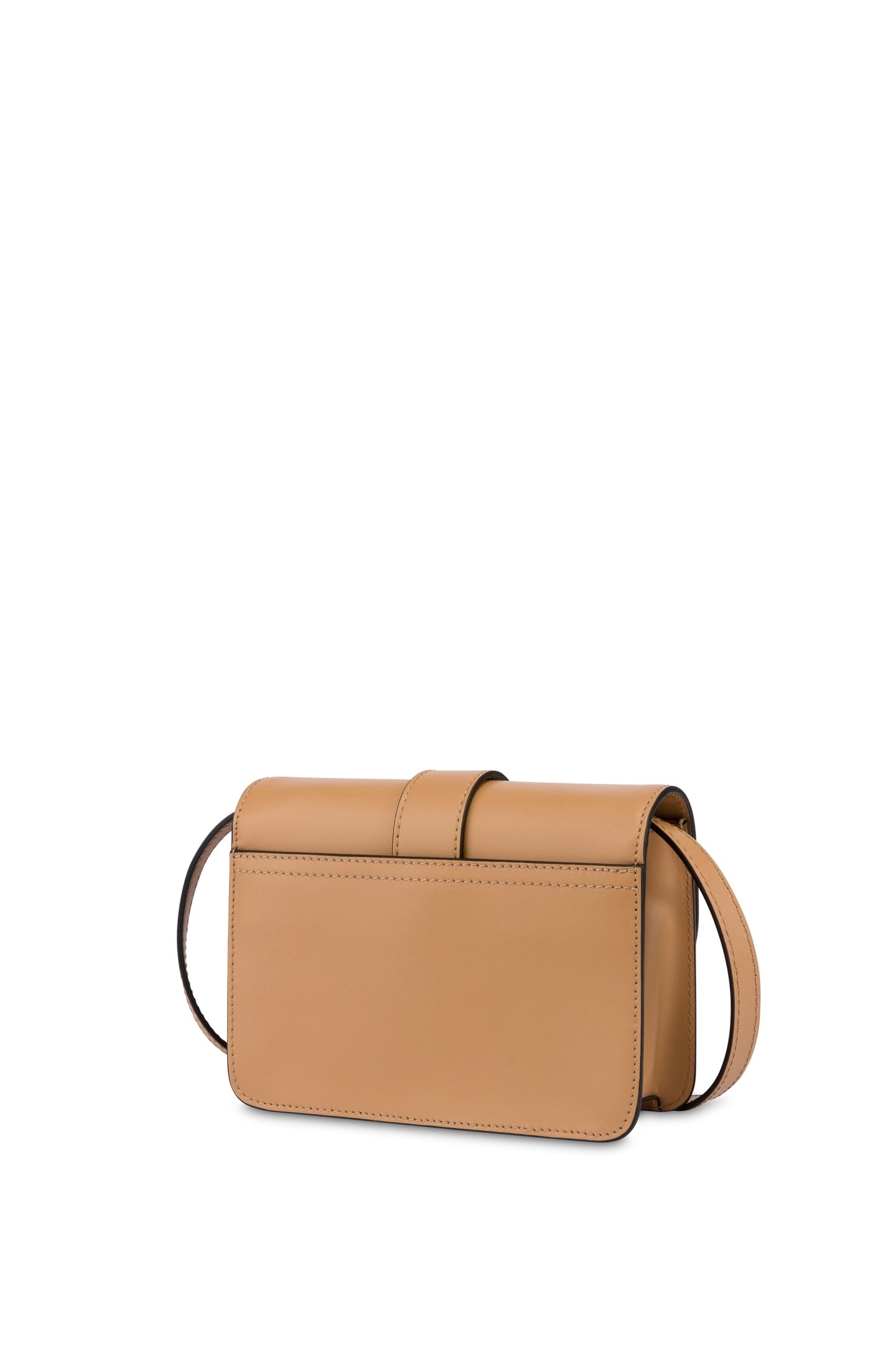 HEART LOCK CALFSKIN SHOULDER BAG BEIGE 2