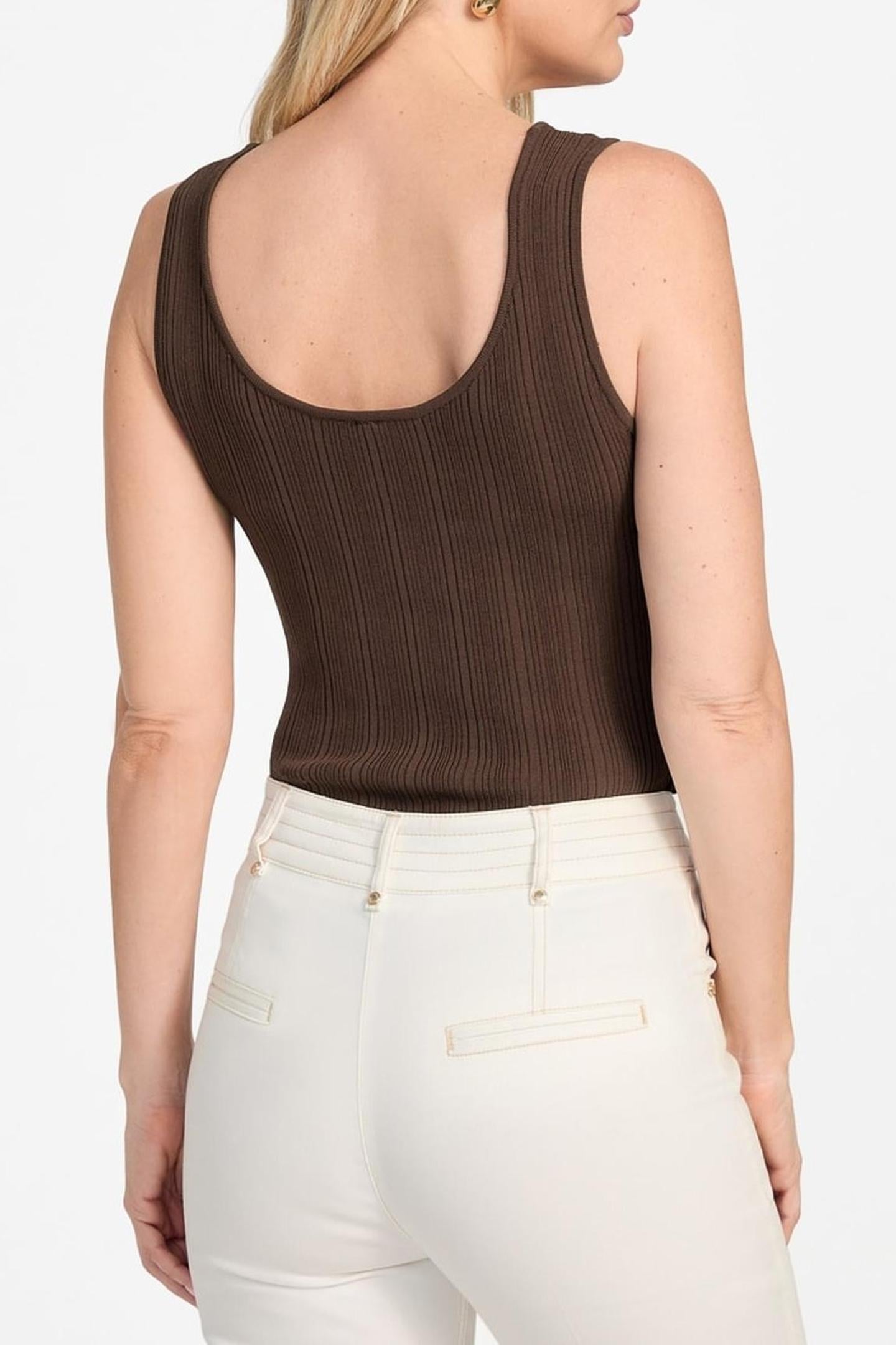 KATHLEEN RIBBED TWIN RICH BROWN 6