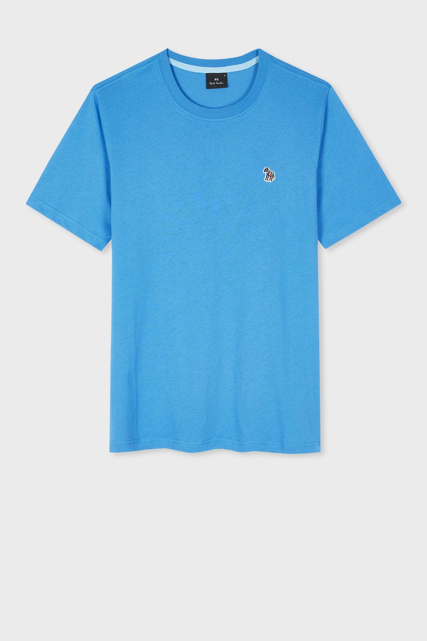 MENS REG FIT SS TSHIRT ZEBRA GREYISH BLUE 4