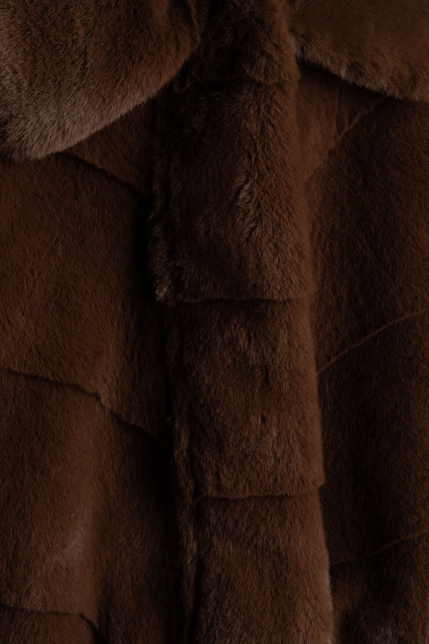 MAYA FAUX FUR JACKET CHOCOLATE BROWNIE MU 4