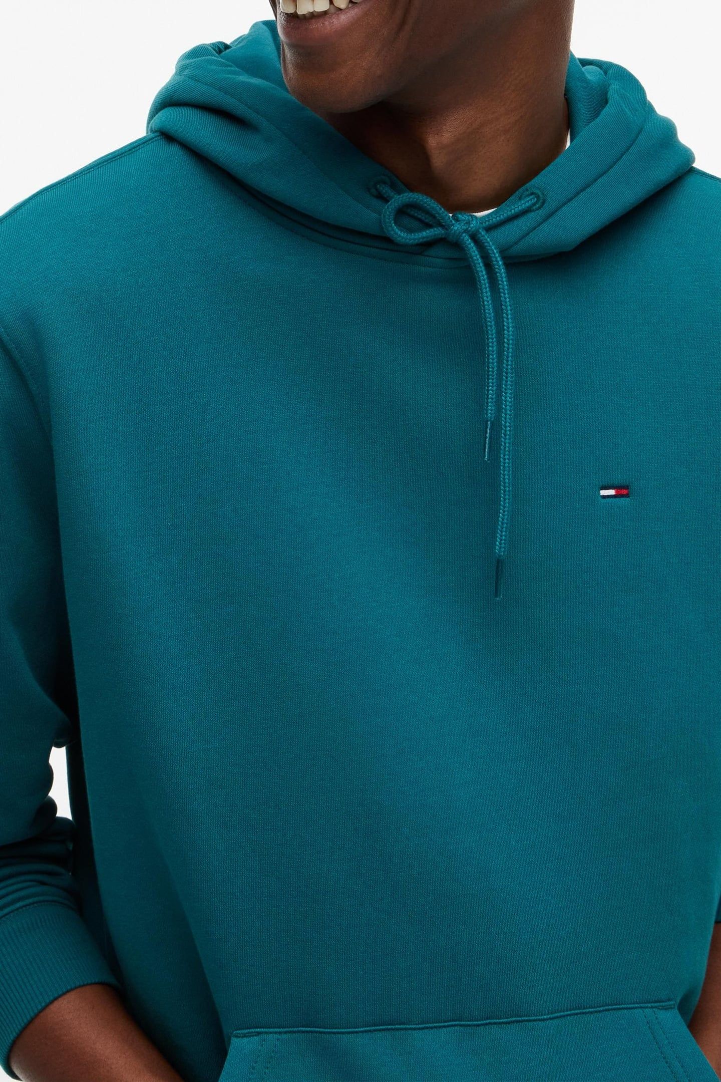 TJM REGULAR S FLAG HOODIE POLAR TEAL 5