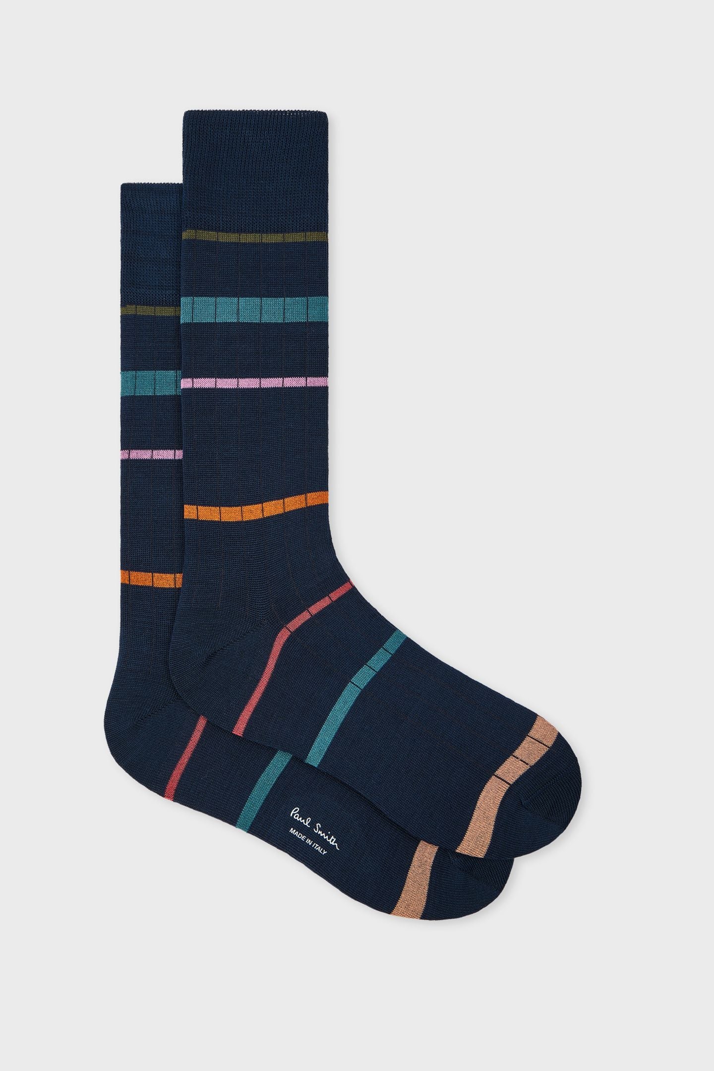 MEN SOCK HERBIE STRIPE NAVY 3
