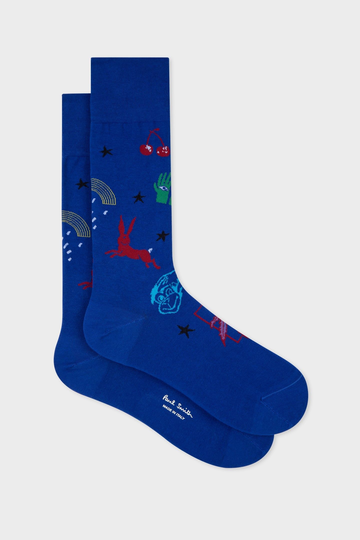 MEN SOCK DREAMSCAPE COBALT BLUE 2