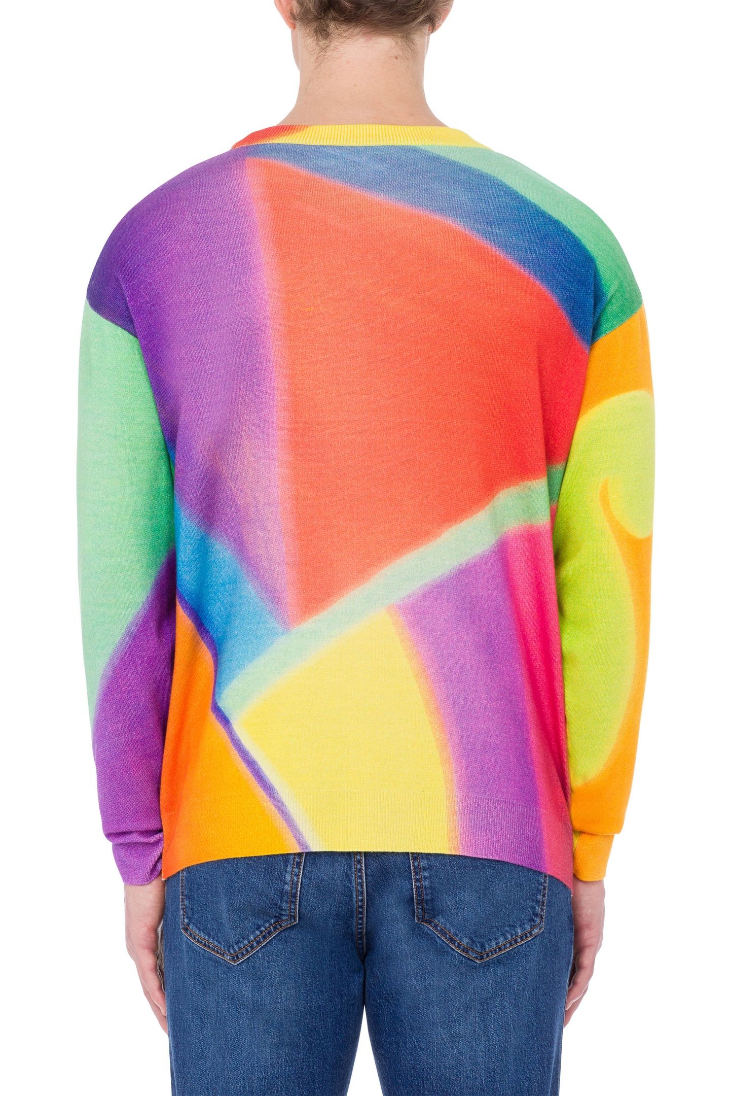 PROJECTION PRINT WOOL PULLOVER MULTICOLOR 2