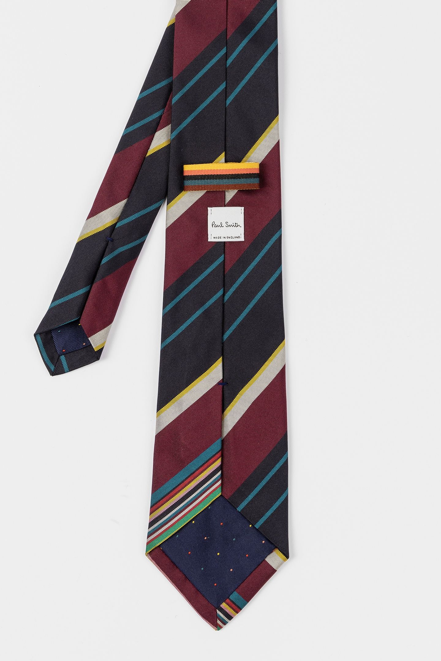 MEN TIE SIGNATR STRP TIP BLACK 2