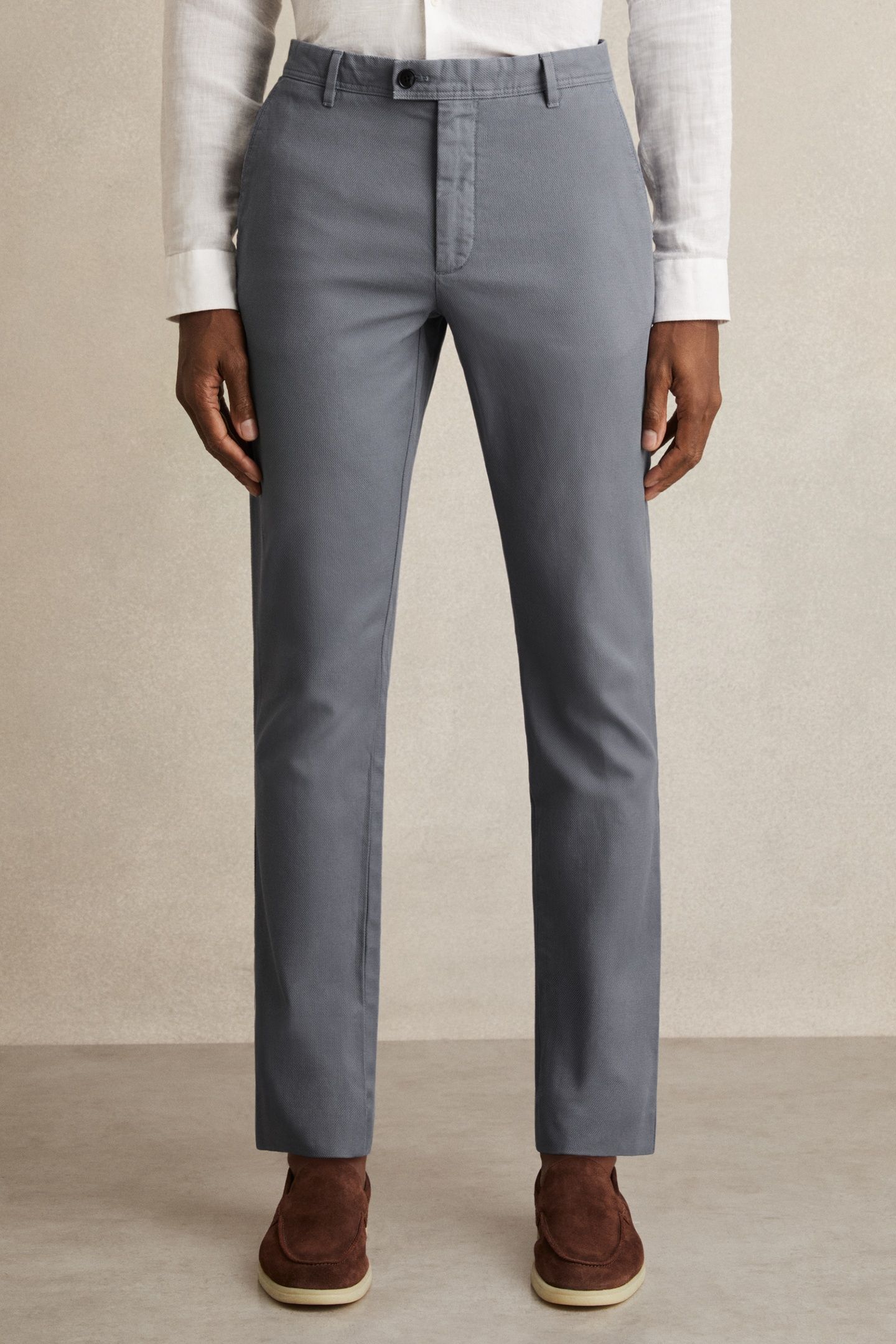 PIQUE CHINO TROUSER AIRFORCE BLUE 1