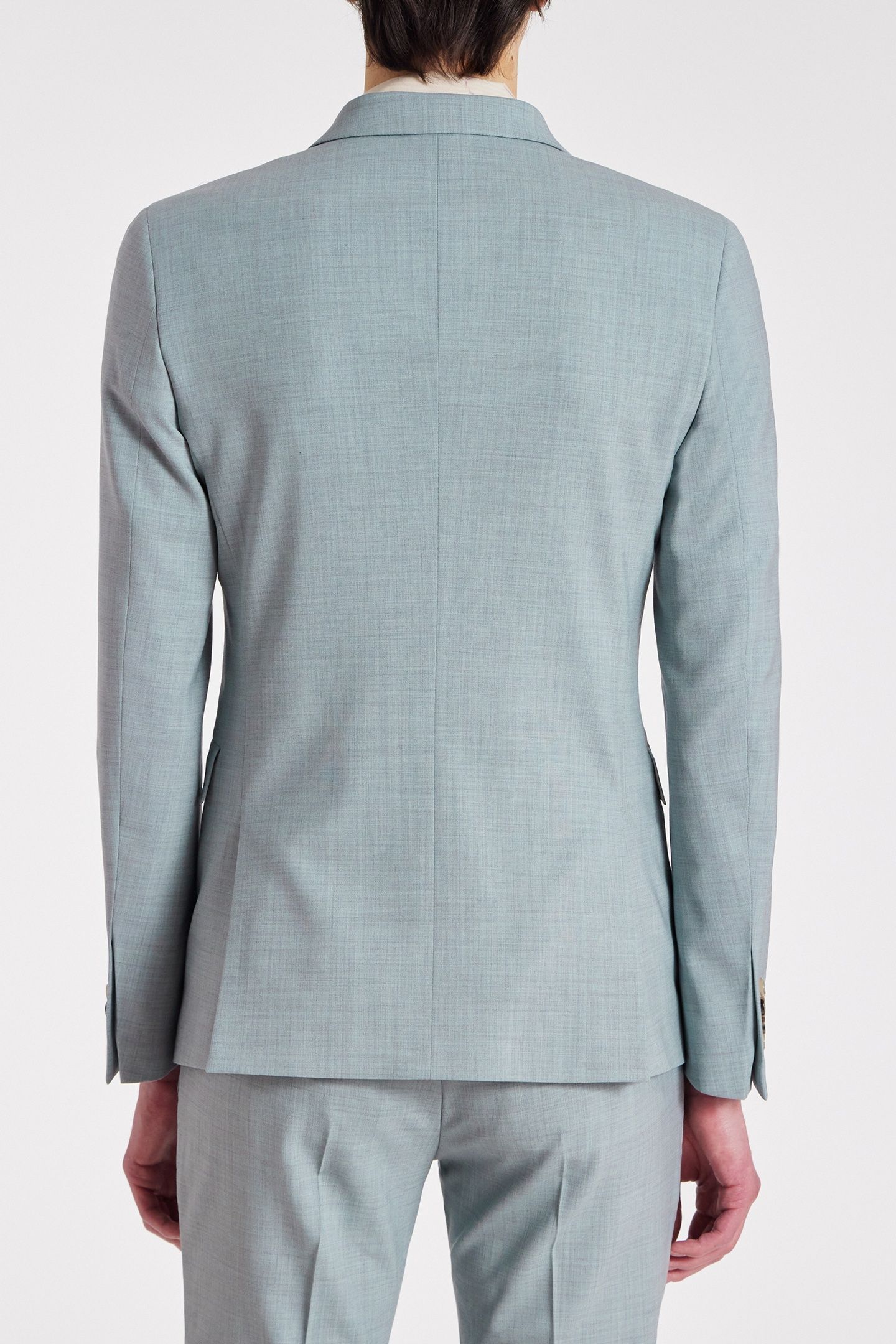 MENS SLIM FIT 2BTN SUIT LIGHT BLUE 5
