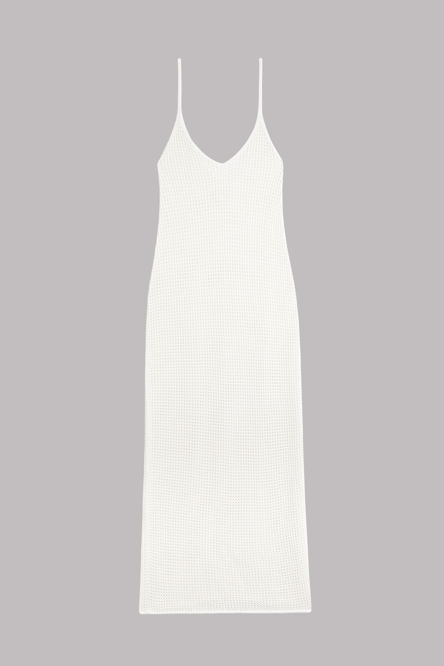 THE WHITE KNITTED DRESS GREY 3
