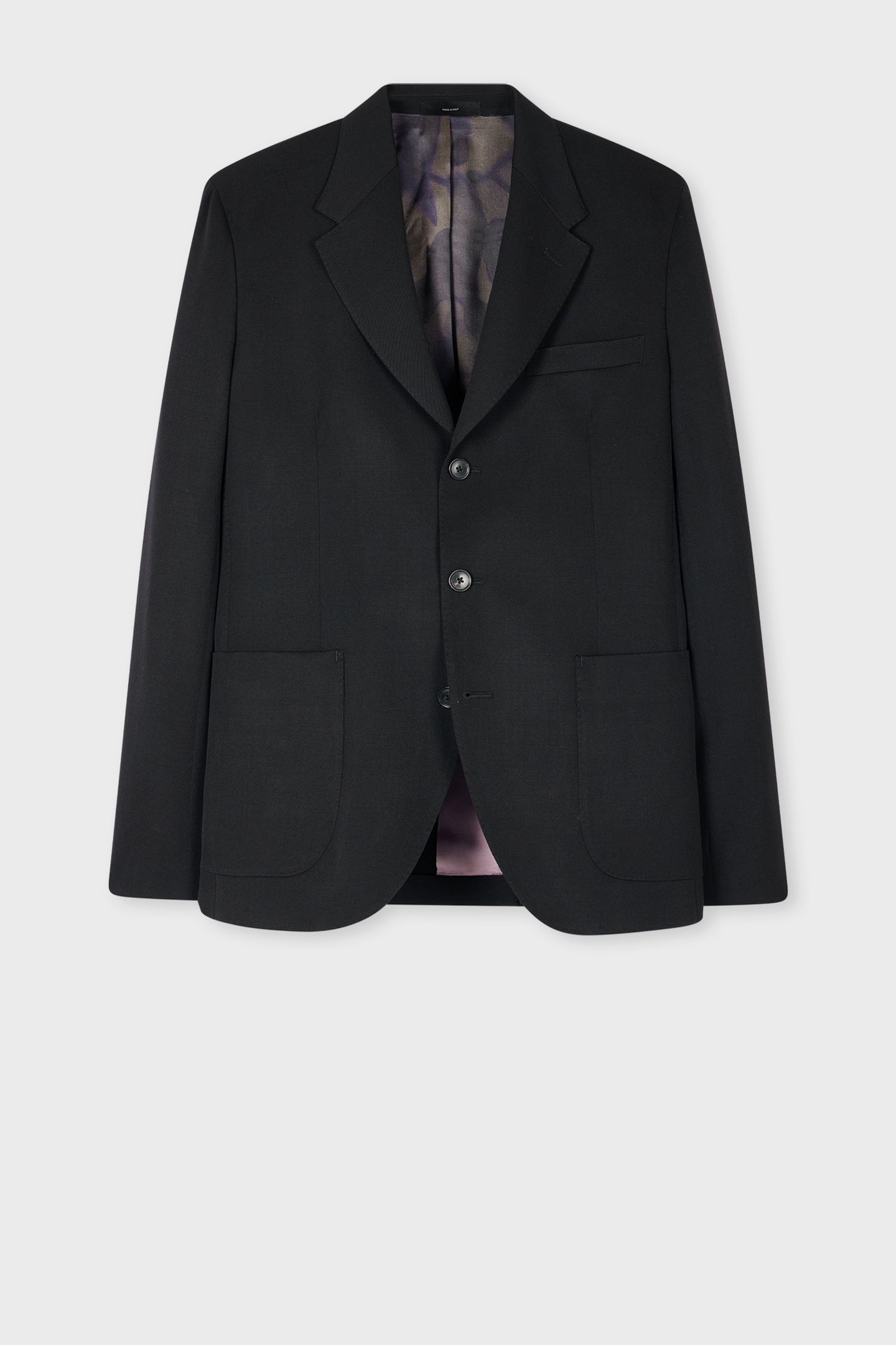 MENS 3 BUTTON JACKET BLACK 5