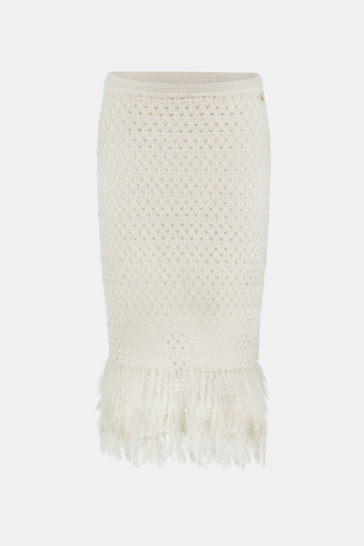 LUCA FRINGED HEM MID DOVE WHITE 8