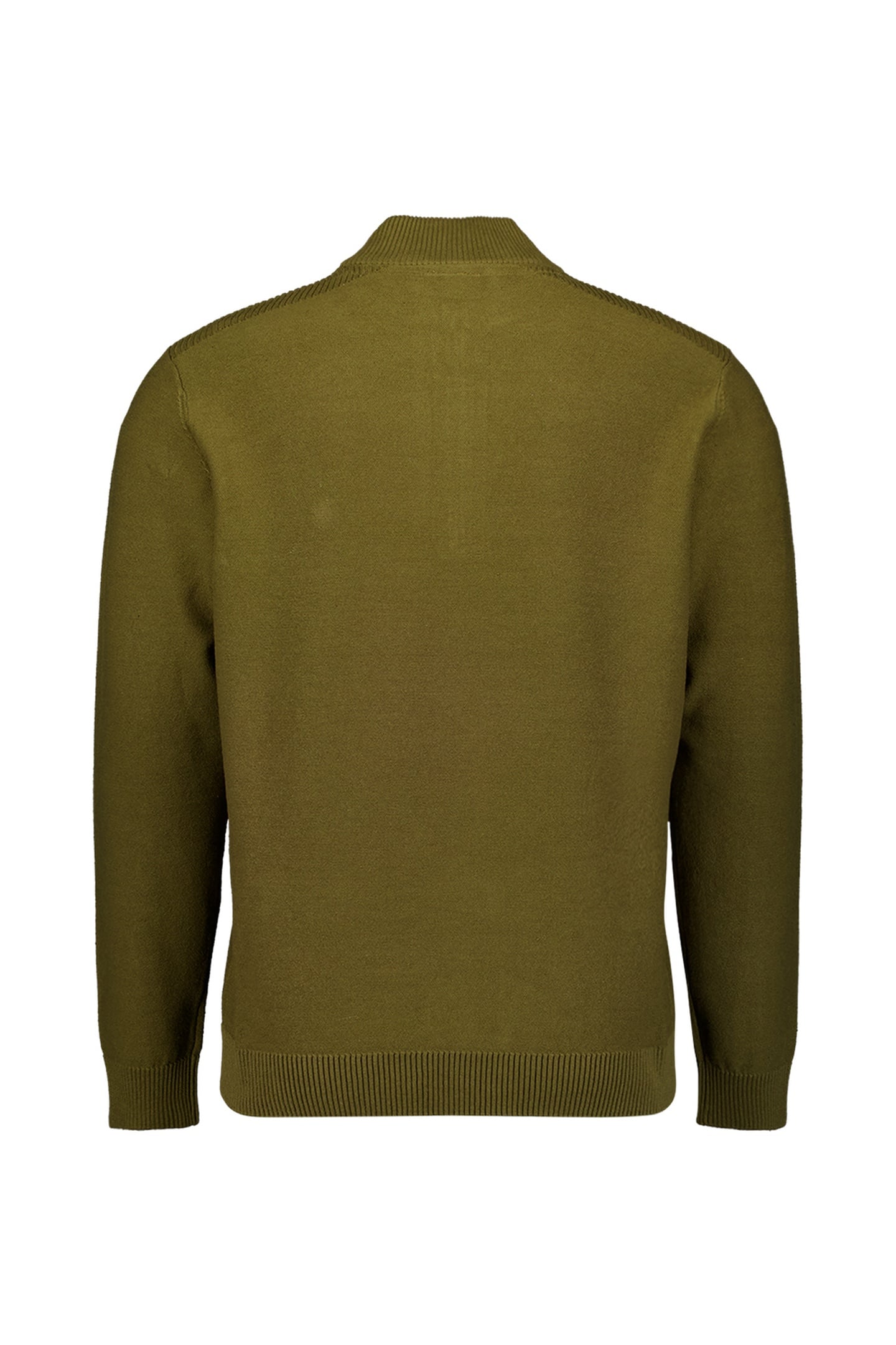 PULLOVER HALF ZIP SHOULDER DETAIL MOSS 6
