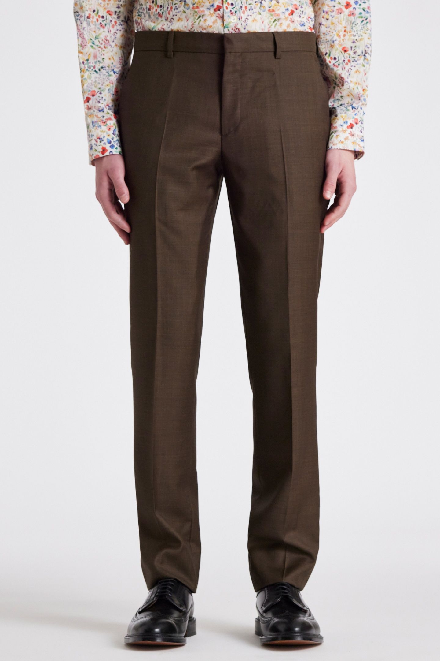MENS 2 BUTTON SUIT MUD 1