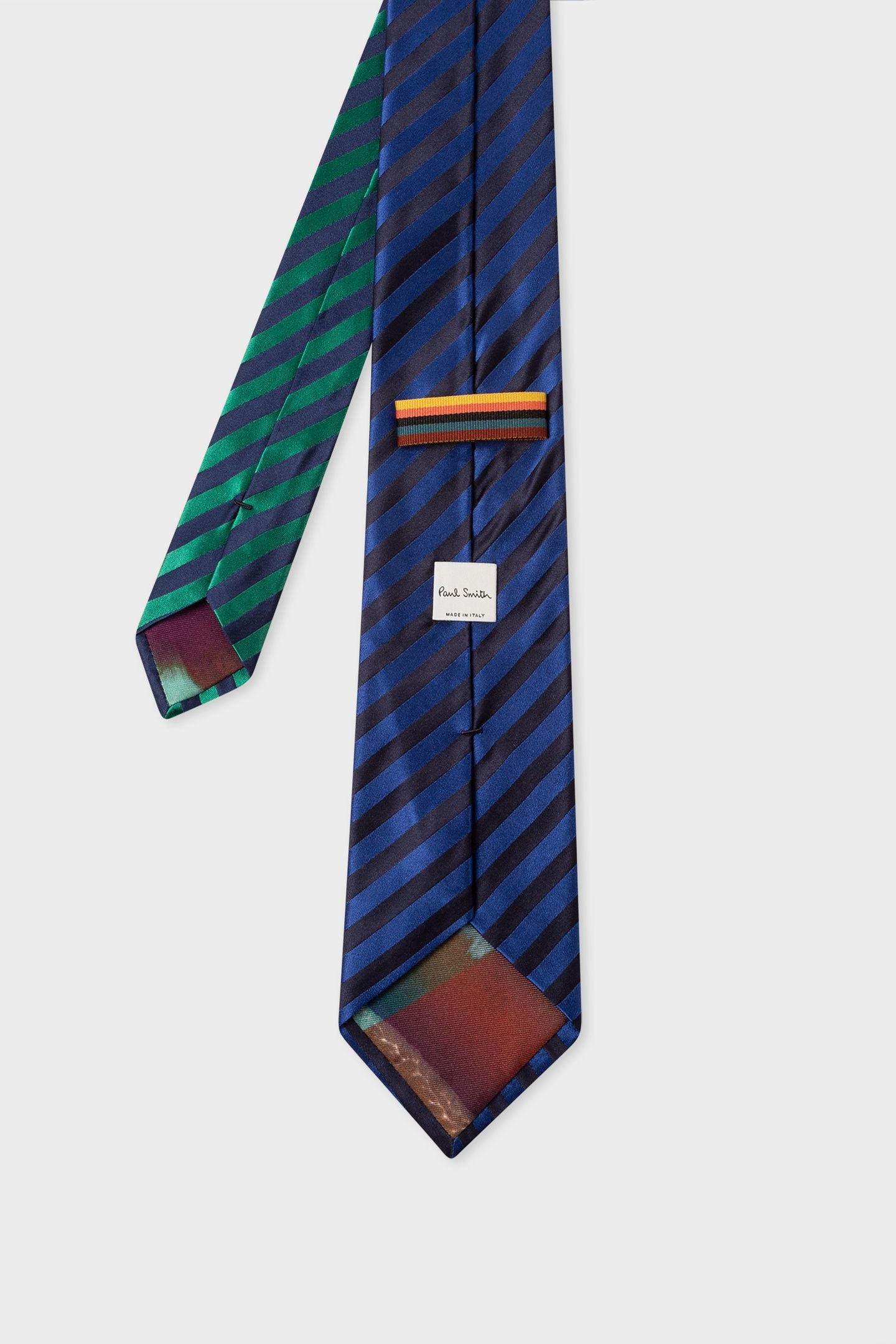 MEN TIE DUO STRIPE COBALT BLUE 2