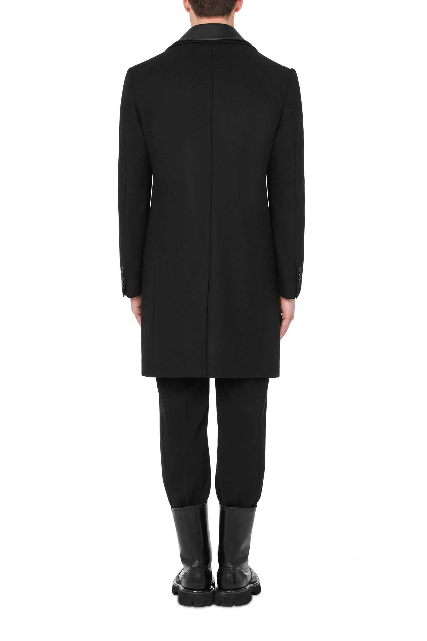 BIKER DETAILS CLOTH COAT BLACK 2