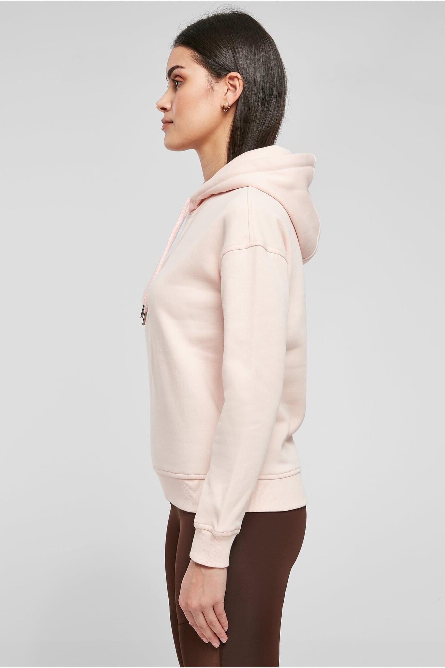 LADIES ESSENTIALS HOODY PINK 2