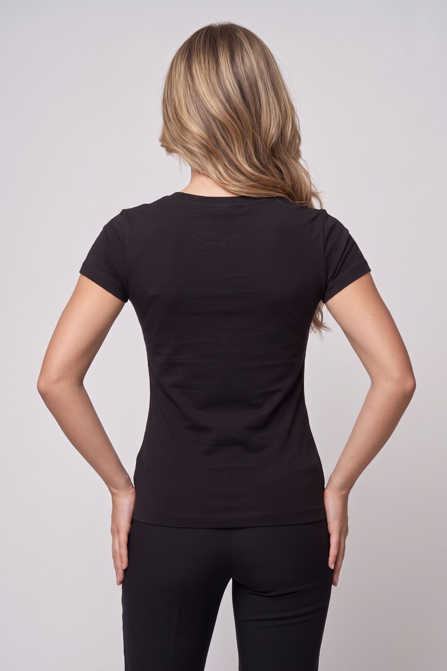 SS LOGO HOT FIX TEE JET BLACK A996 2