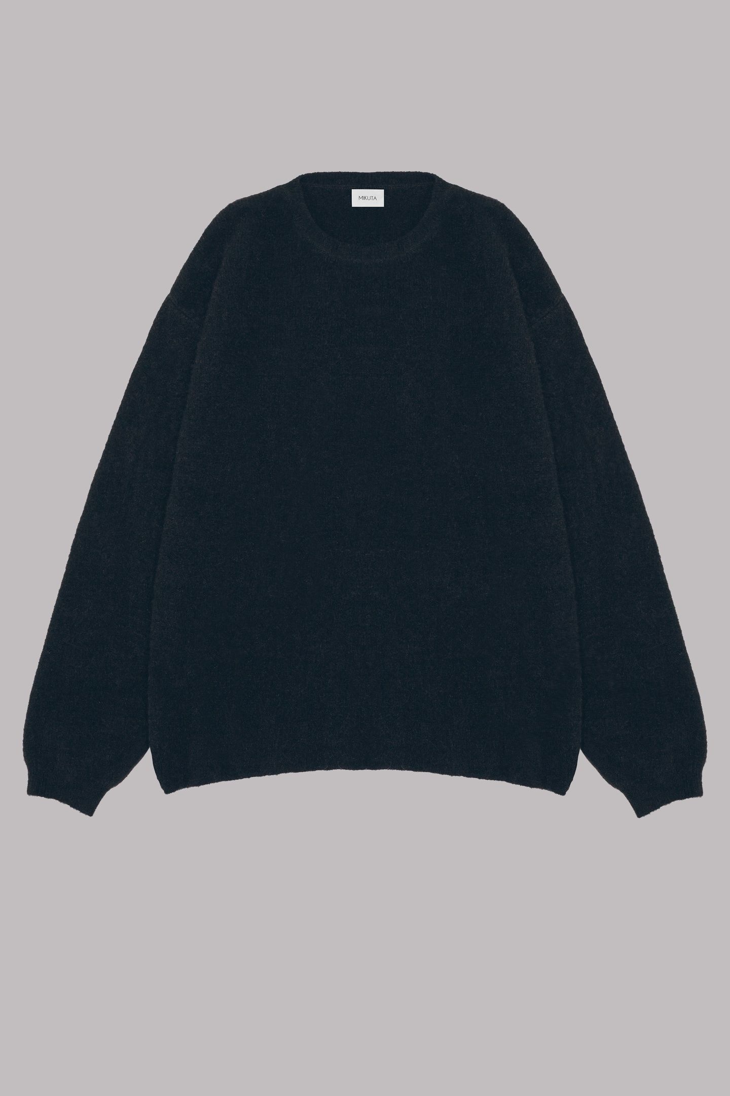 THE BLACK OVERSIZED KNITTED SWEATER BLACK 3