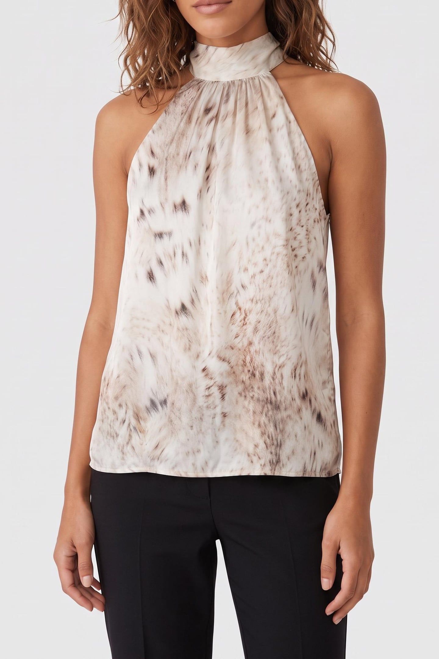 ELISA HALTER NECK PR SNOW LYNX 1