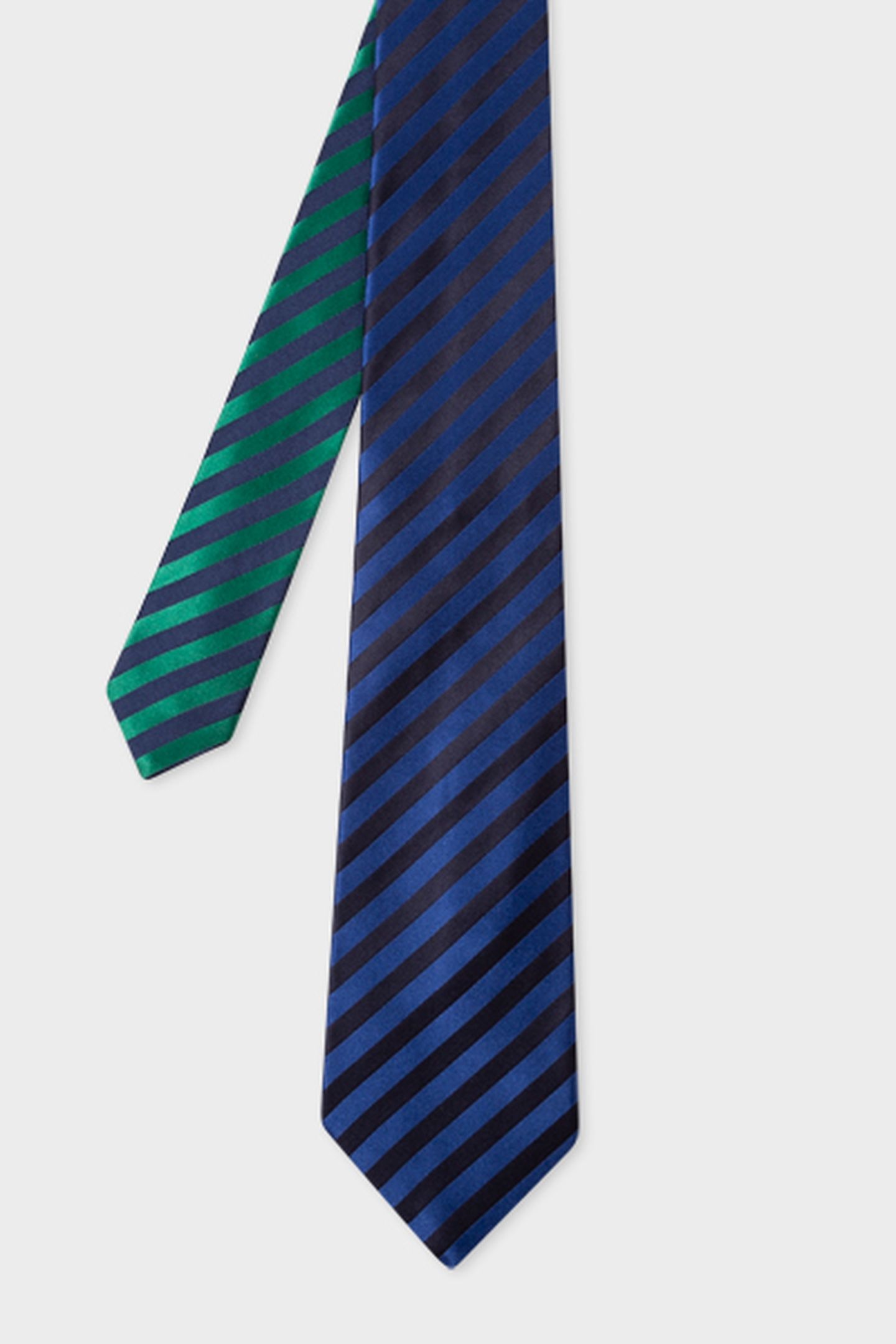 MEN TIE DUO STRIPE COBALT BLUE 3