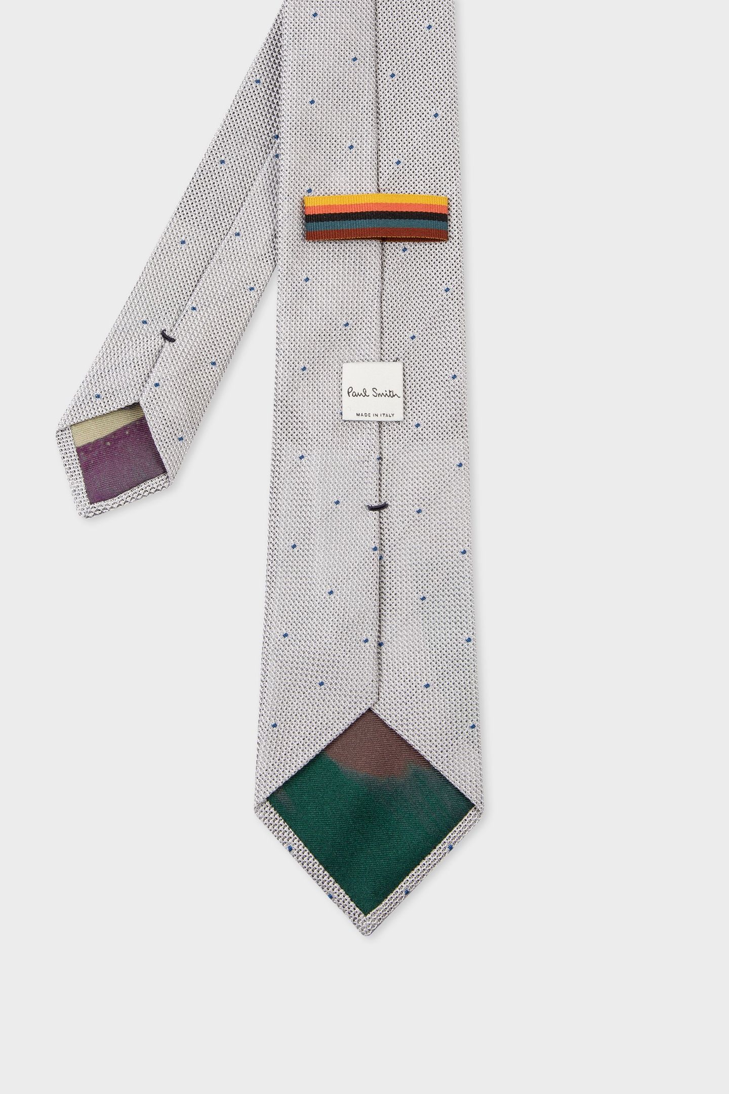 MEN TIE SMALL DOTS GREY 2