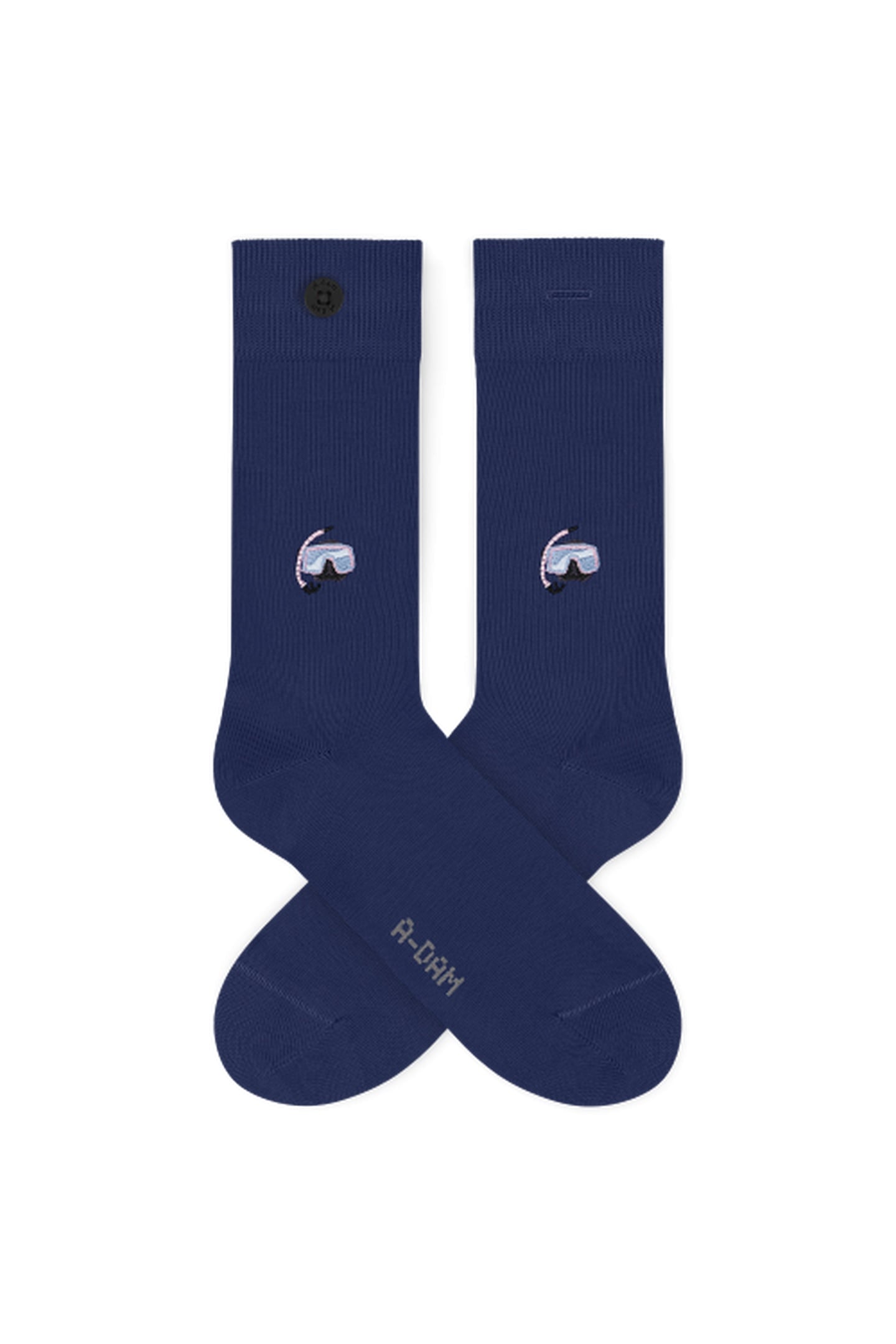 A-DAM 3-PACK CASUAL SOCKS BLUE SNORKEL BLUE 2