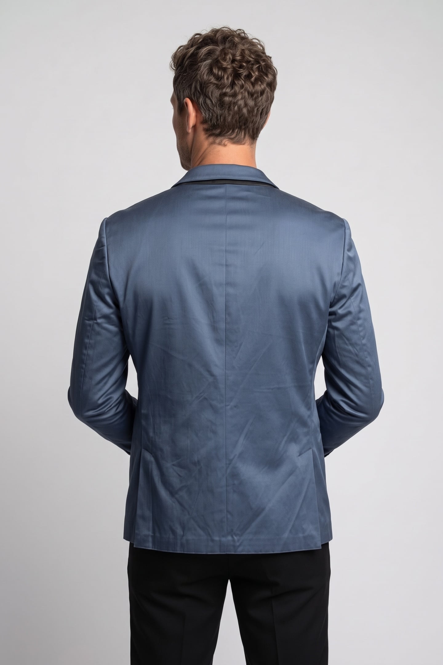 SLIM FIT DB JACKET WITH P STREAM BLUE 2