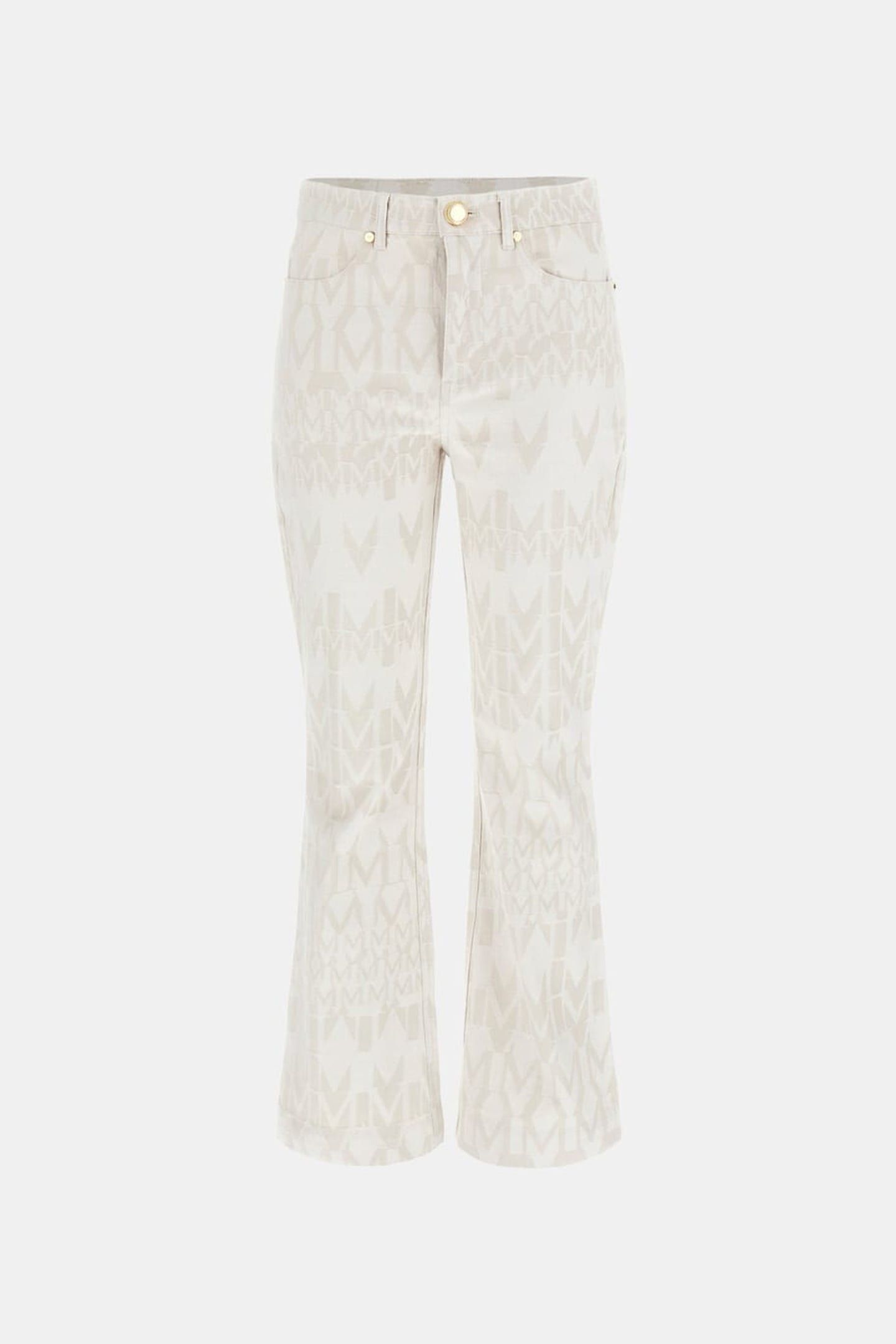 SARAH DENIM FLARED P MONOGRAM OFF WHITE 7