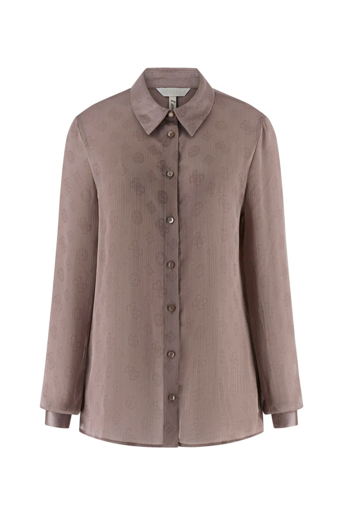 LS MARTHE LOGO SHIRT SILK TAUPE 5