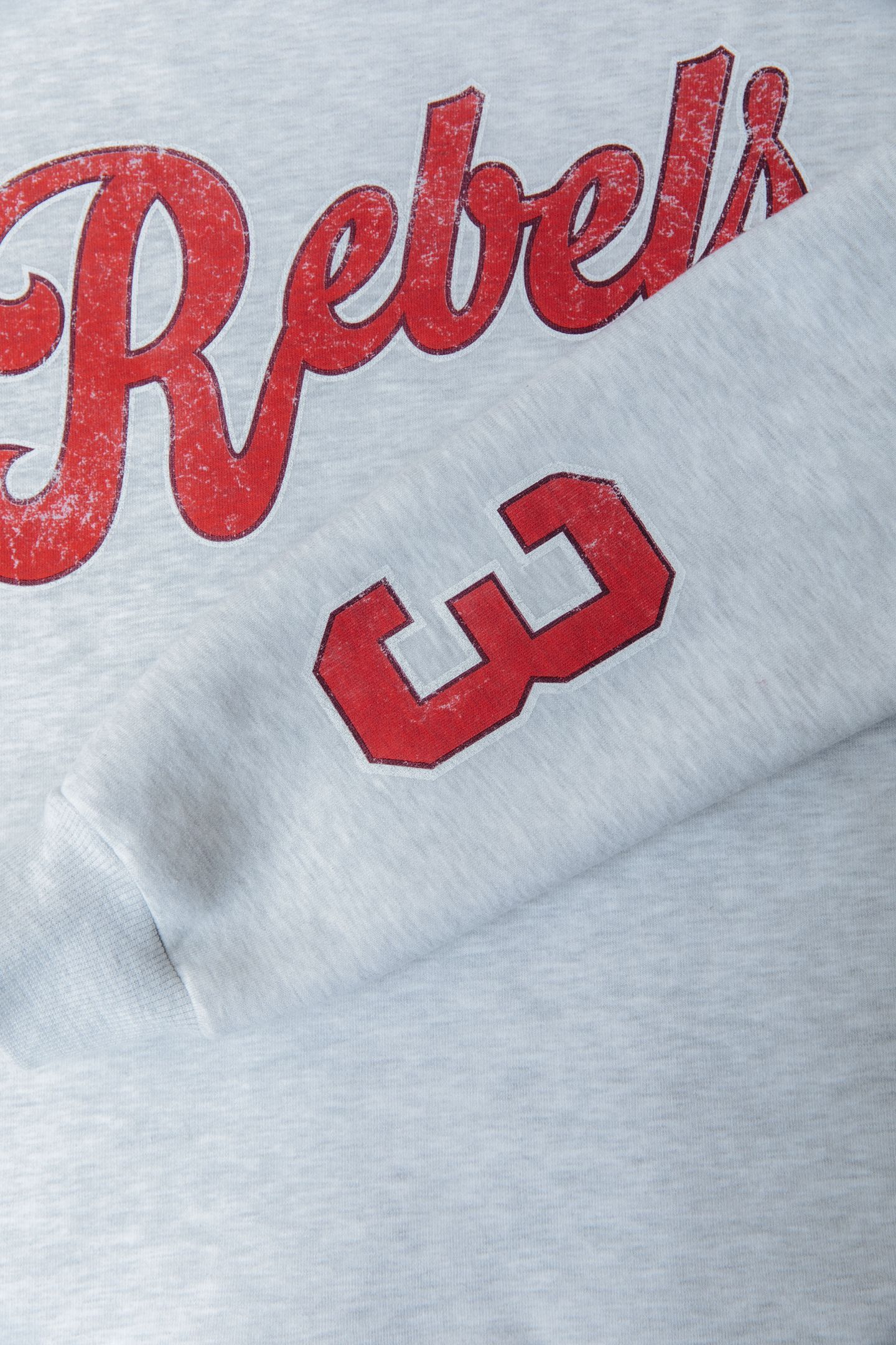 REBEL 33 DROPPED SHOULDER SWEAT LIGHT GREY MELANGE 4