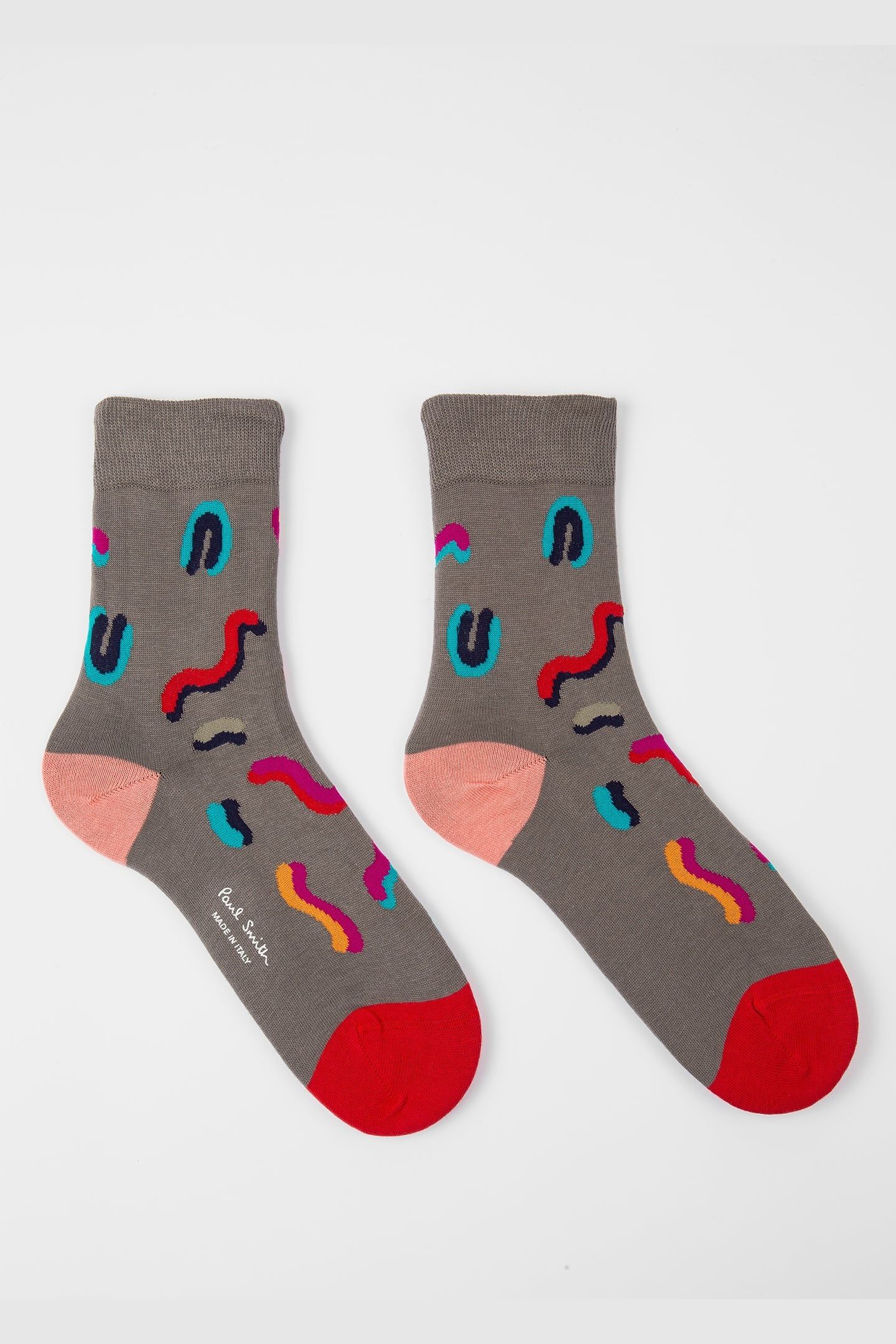 WOMEN SOCK SQUIGGLE SLATE 1