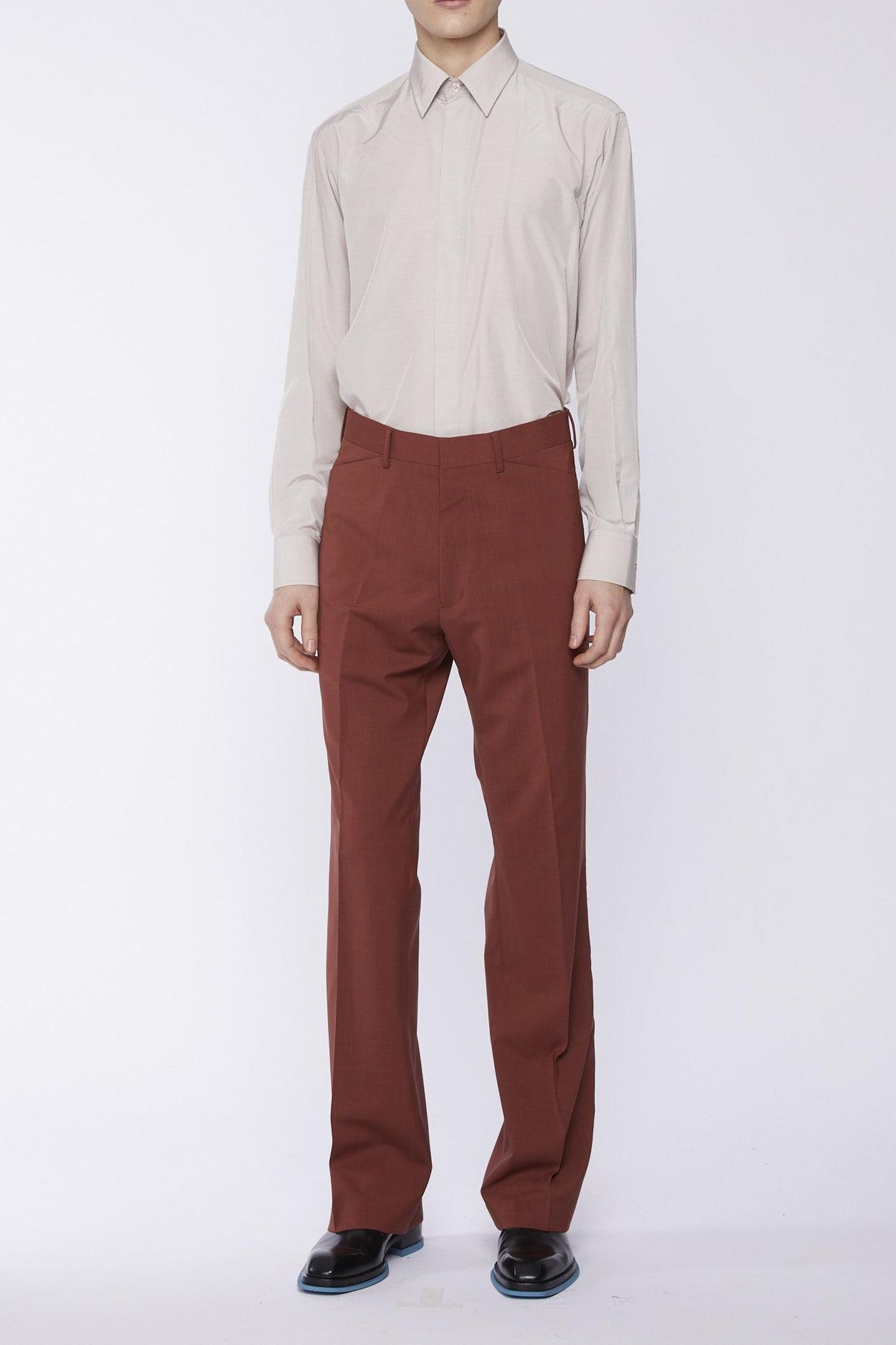 GENTS TROUSER BRICK RED 3