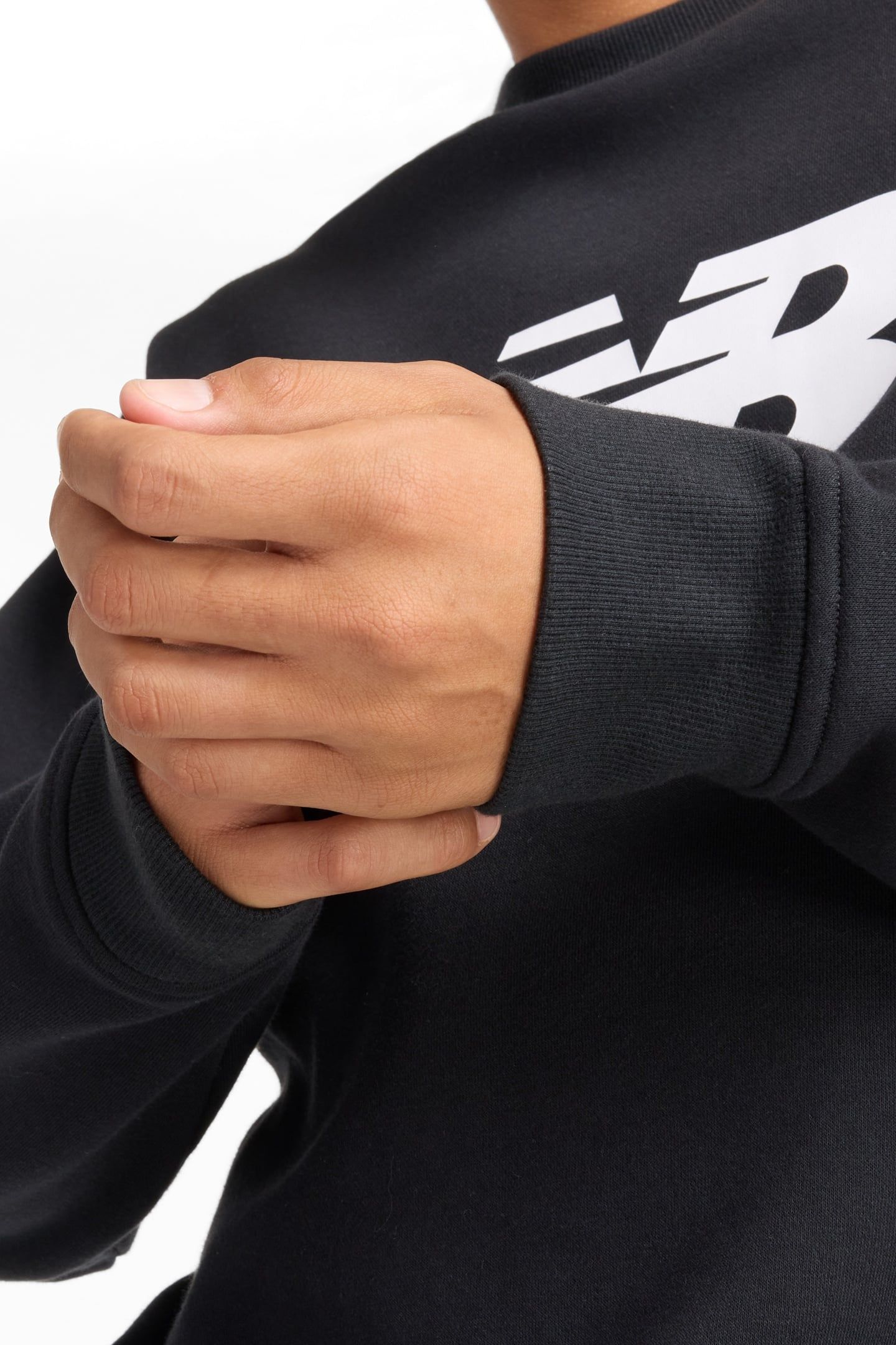 SPORT CORE BRUSHED CREW BLACK 5