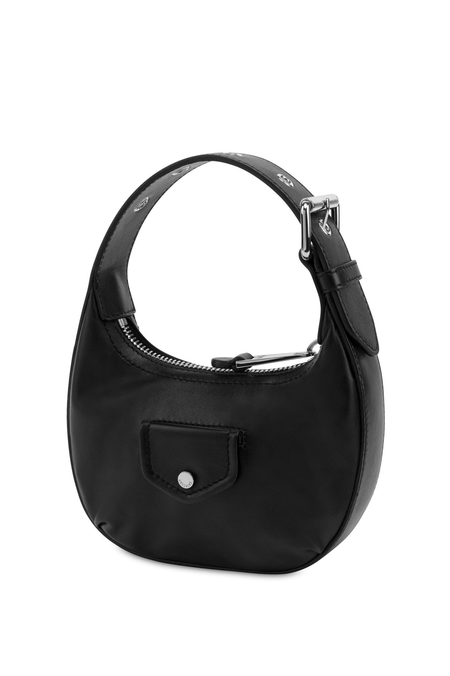 SMALL NAPPA LEATHER BAG BIKER DETAILS BLACK 2
