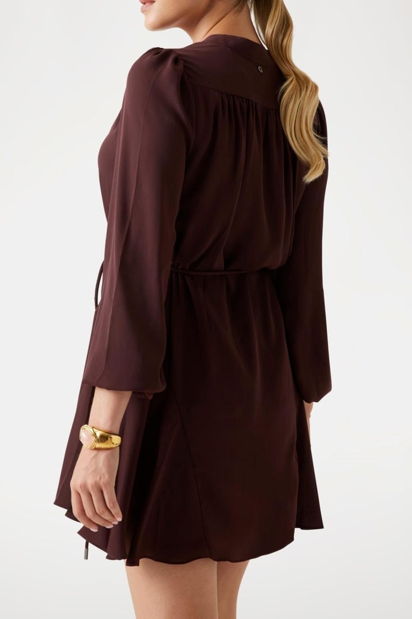 LS WANDA FLARE DRESS PURE CHOCO 3