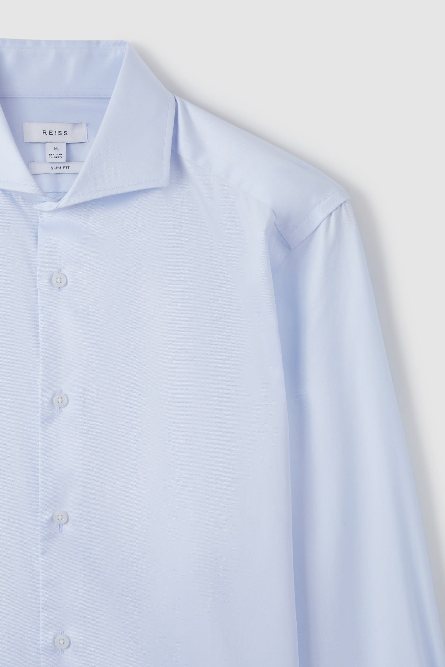 LS TWO FOLD TWILL COTTON SHIRT SOFT BLUE 8