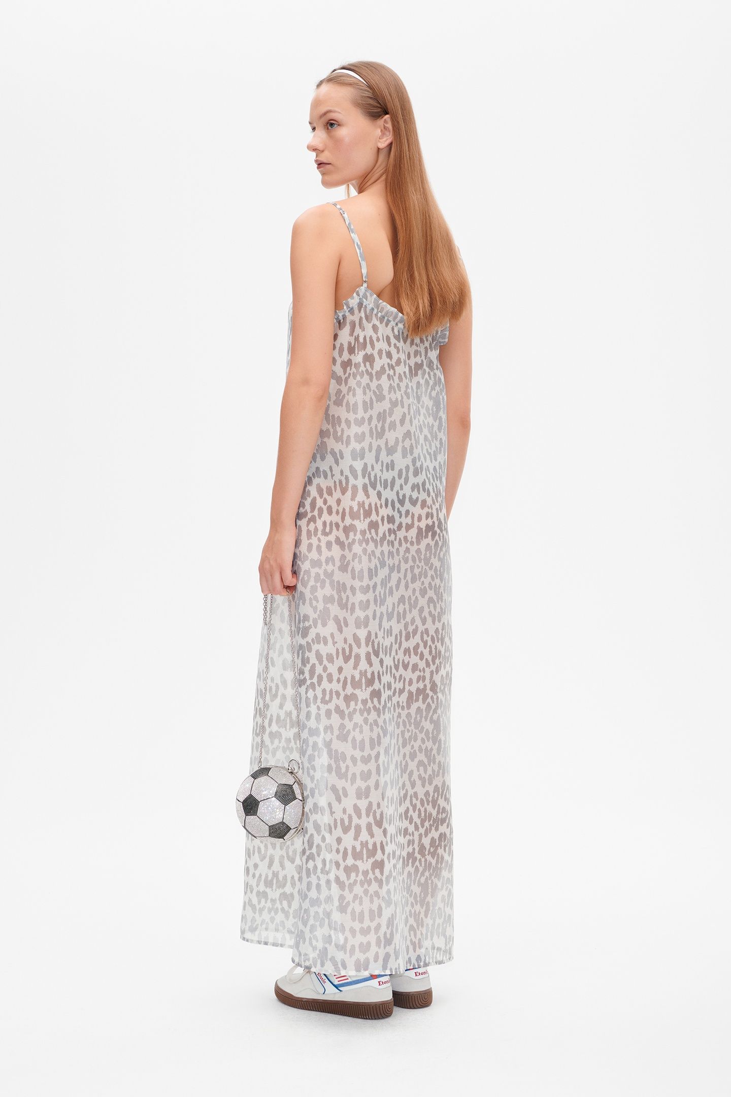 ALVINE DRESS GREY OFFICE LEOPARD 2