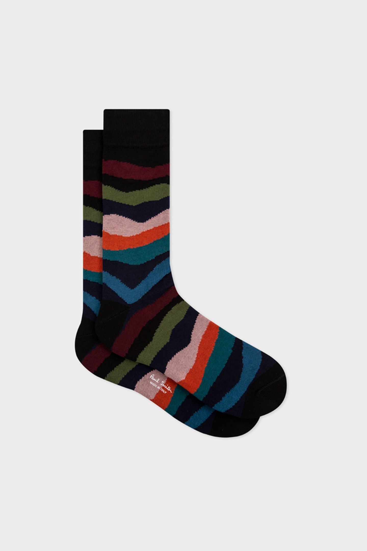 MEN SOCK MOUNTAIN STRIPE BLACK 4