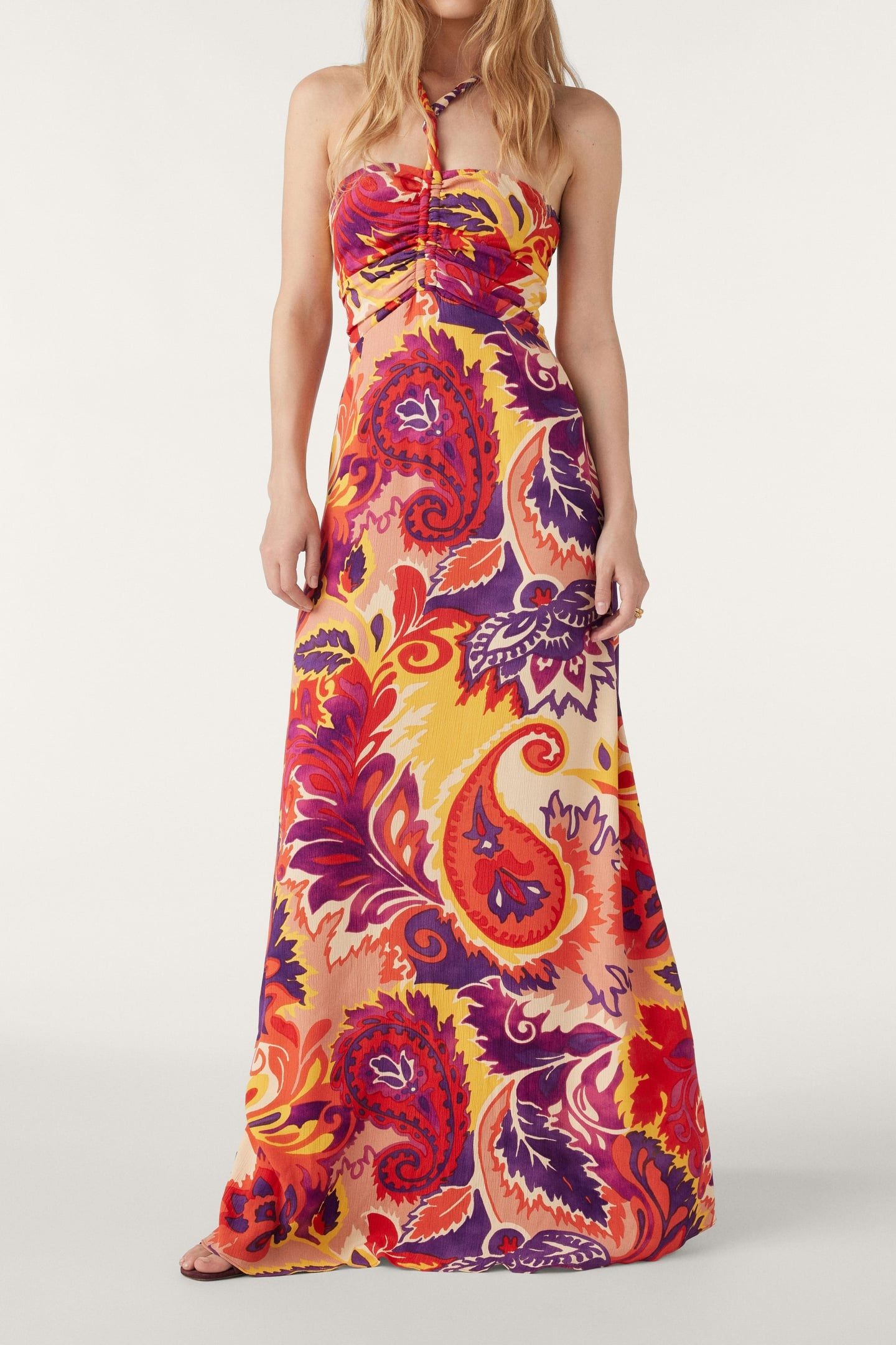 LONG DRESS OCRE 1