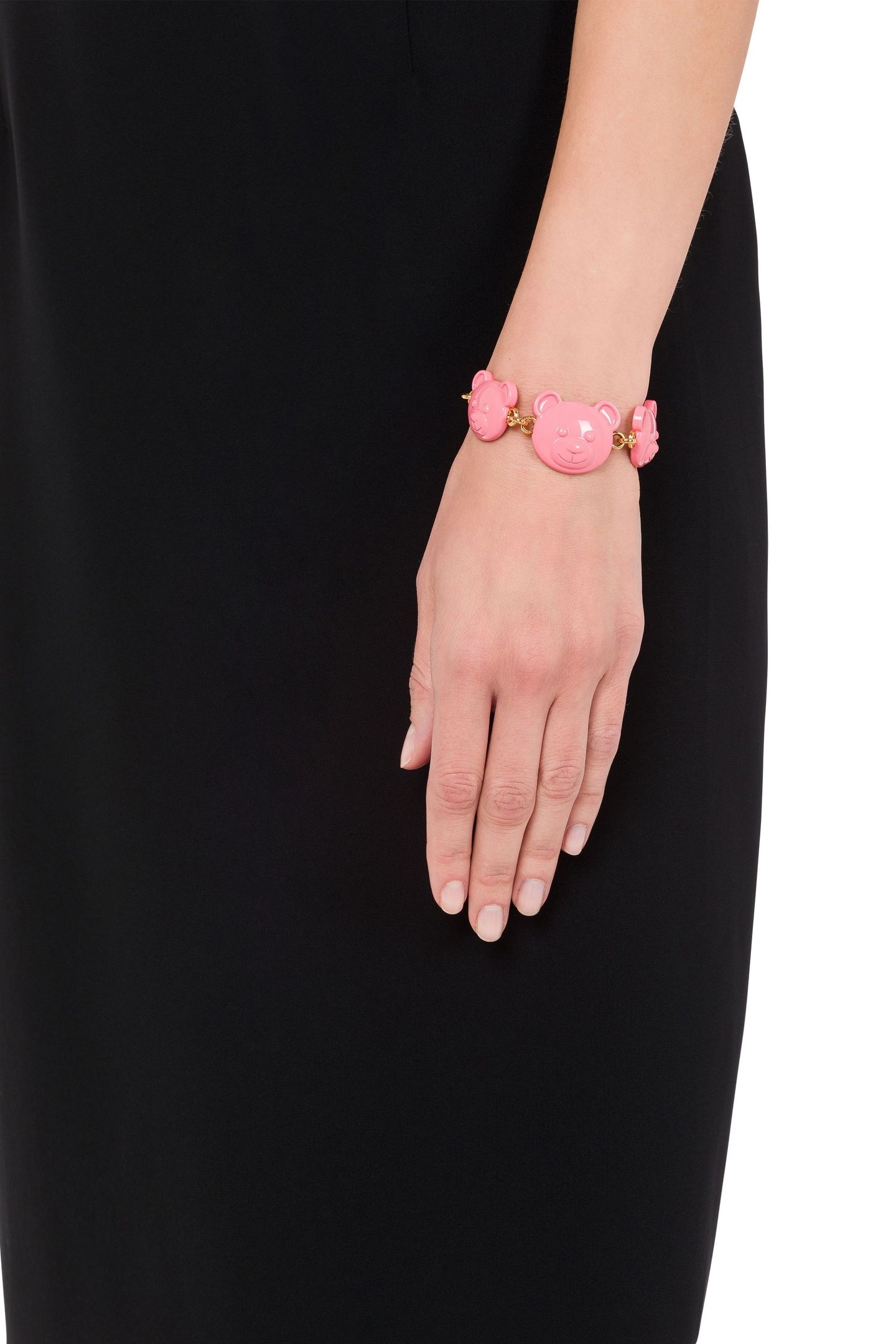 MOSCHINO TEDDY BEAR BRACELET GOLD 4