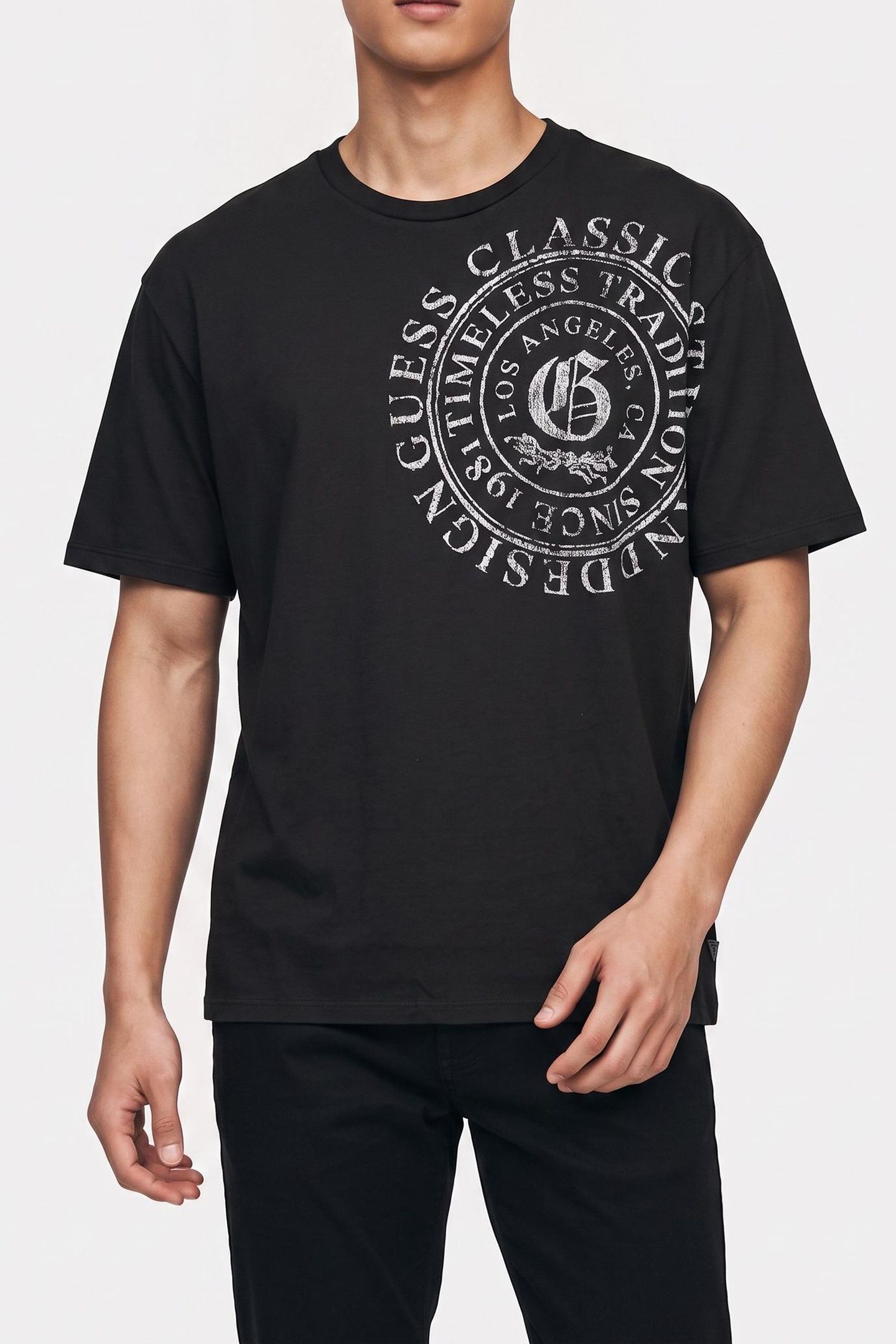 SS BSC LETTER PRESSE JET BLACK MULTI 1