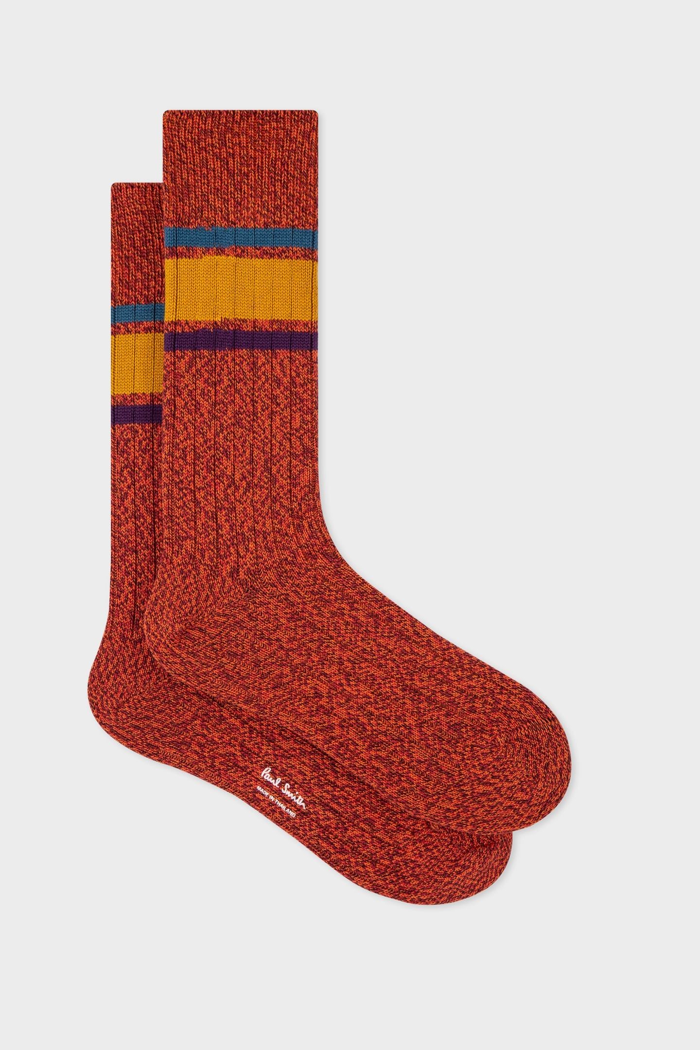 MEN SOCK TWISTY TOP BURGUNDY/ BORDE 4
