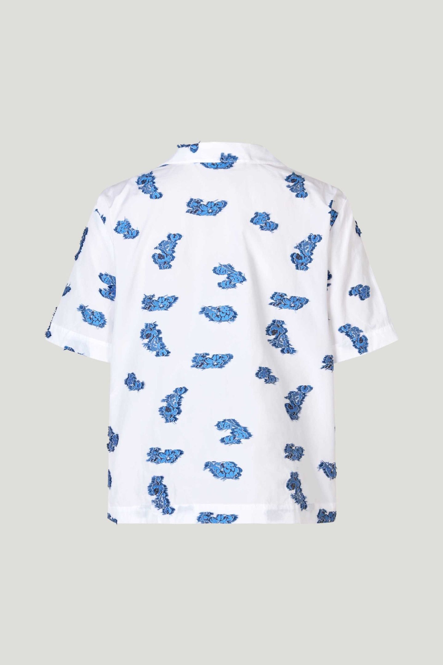 MALISSA SHIRT BLUE BOUQUET JACQUARD 4