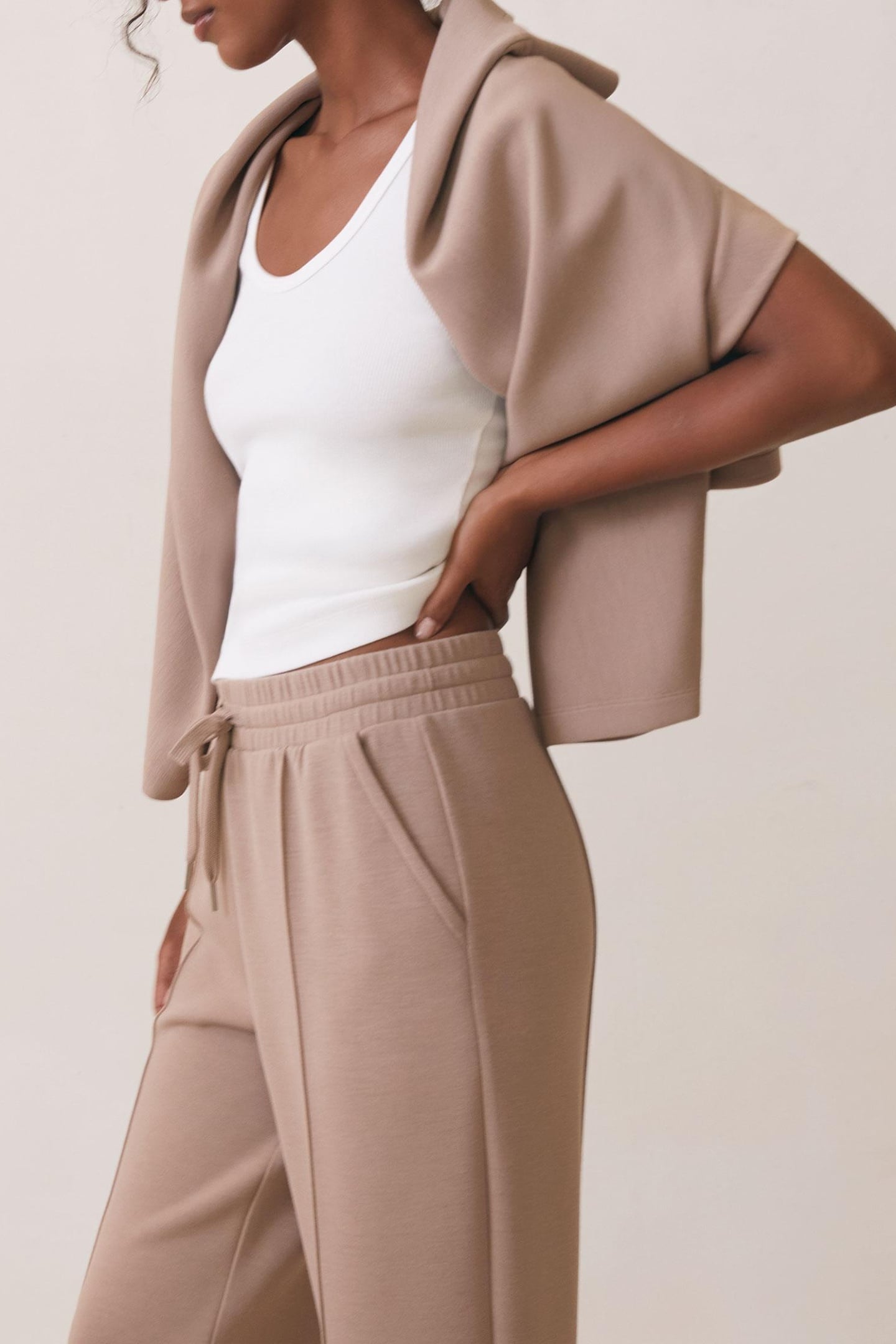 WIDE LEG JOGGER TAUPE NEUTRAL 3
