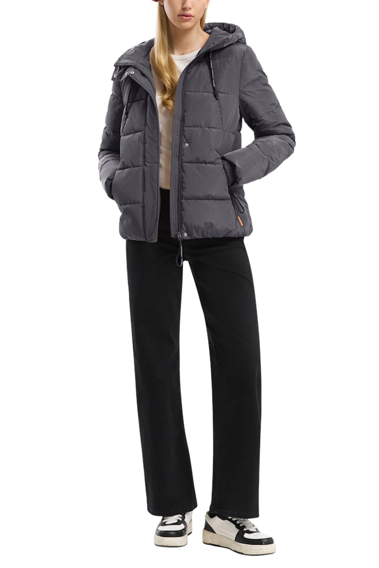 S.OLIVER-QS JACKETS OUTDOOR GREY/BLACK 4