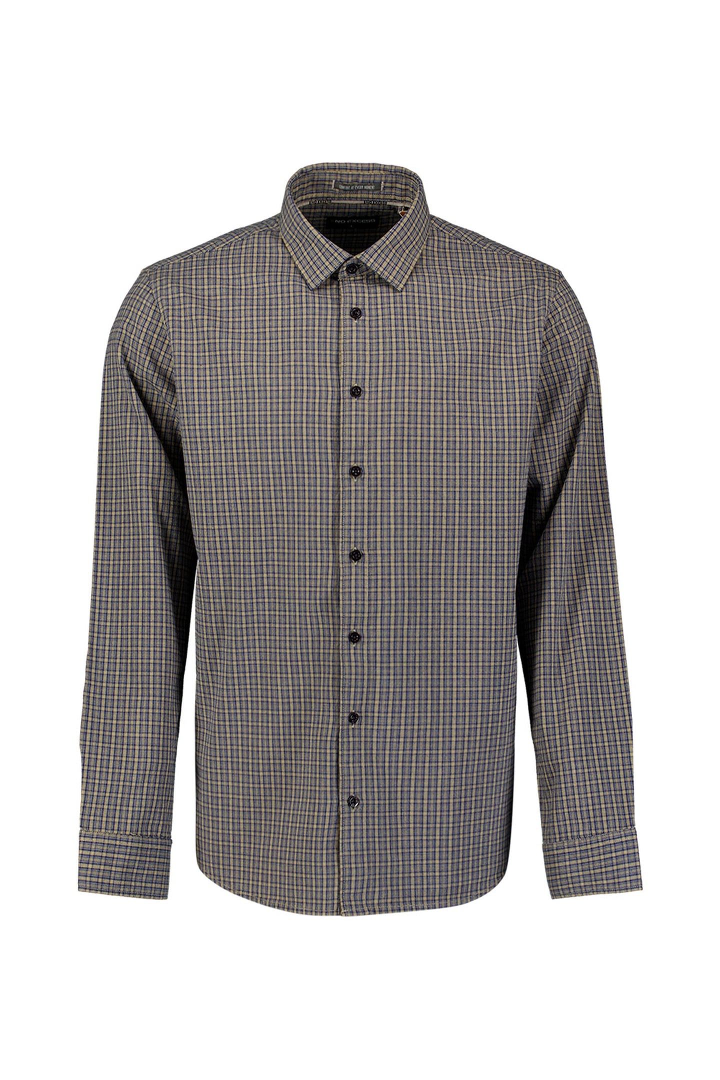 SHIRT YARN DYED CHECK SAND 5