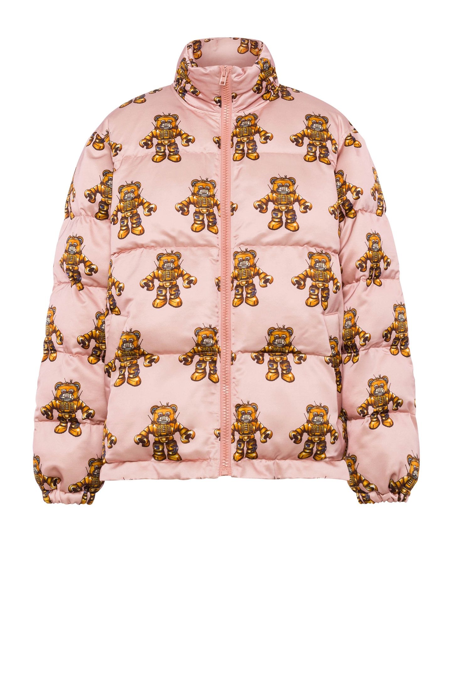 VISCOSE AND WOOL DOWN JACKET ROBOT BEAR PINK 3