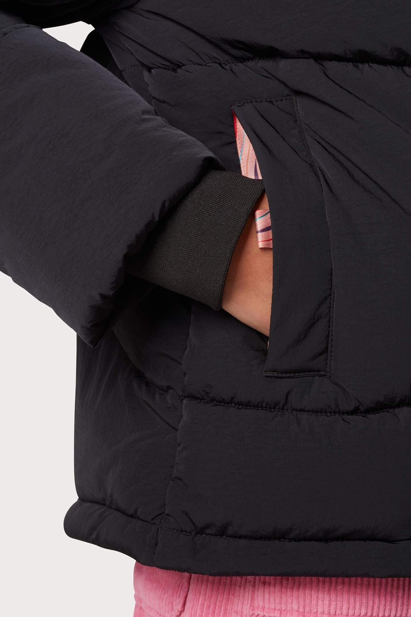 WOMENS FIBRE DOWN COAT BLACK 8