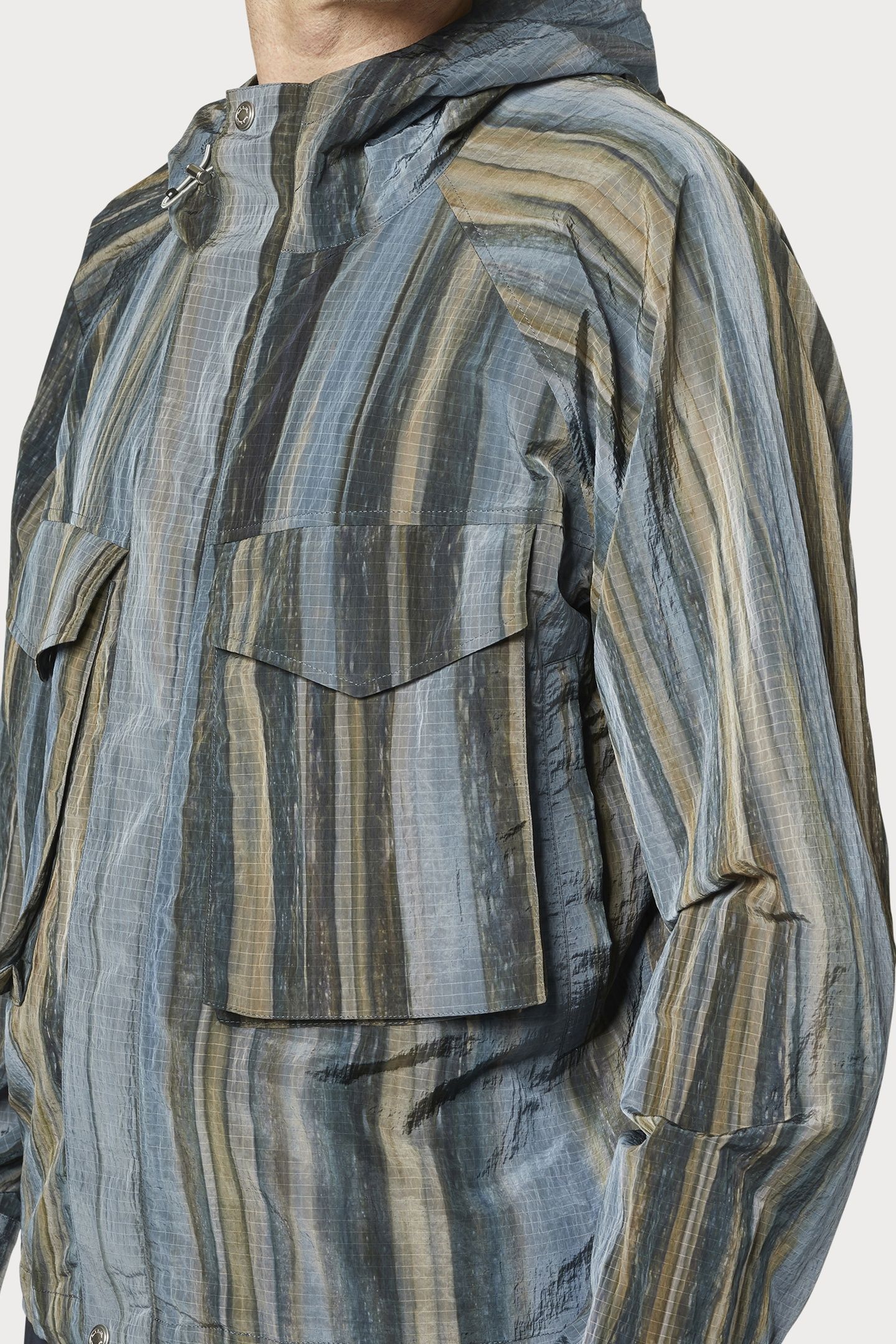 GENTS HOODED JACKET LIGHT BLUE 3